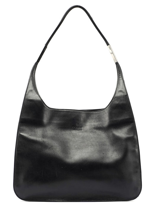 Black Leather Shoulder Bag