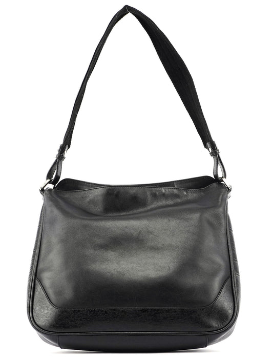 Black Leather Shoulder Bag