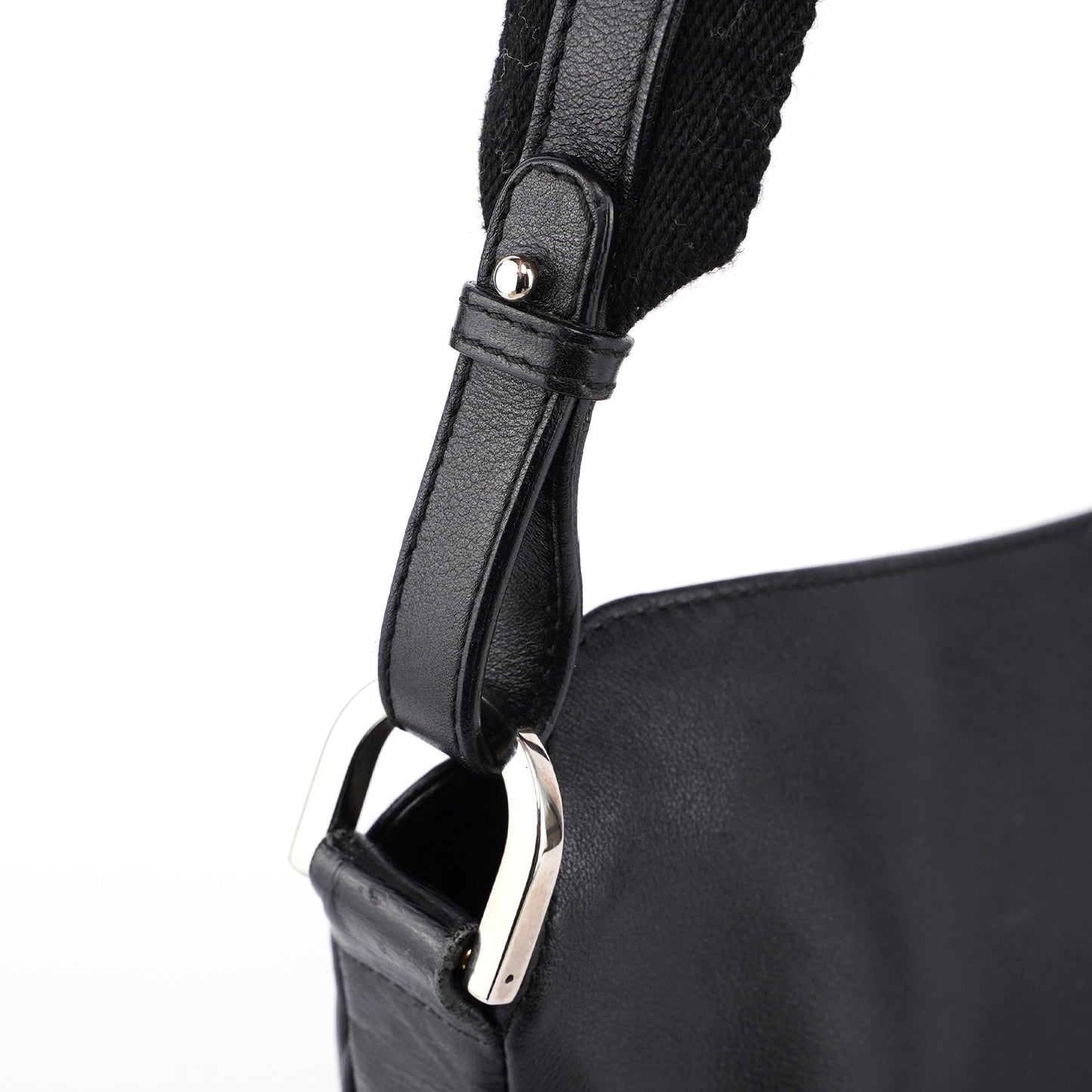 Black Leather Shoulder Bag