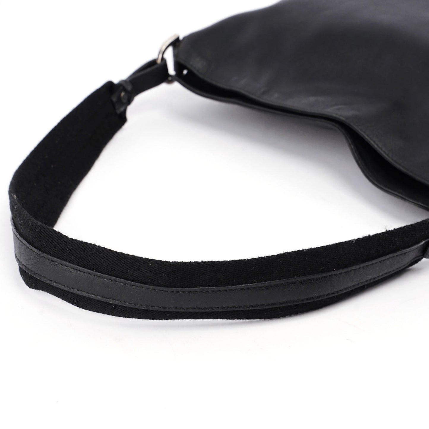Black Leather Shoulder Bag