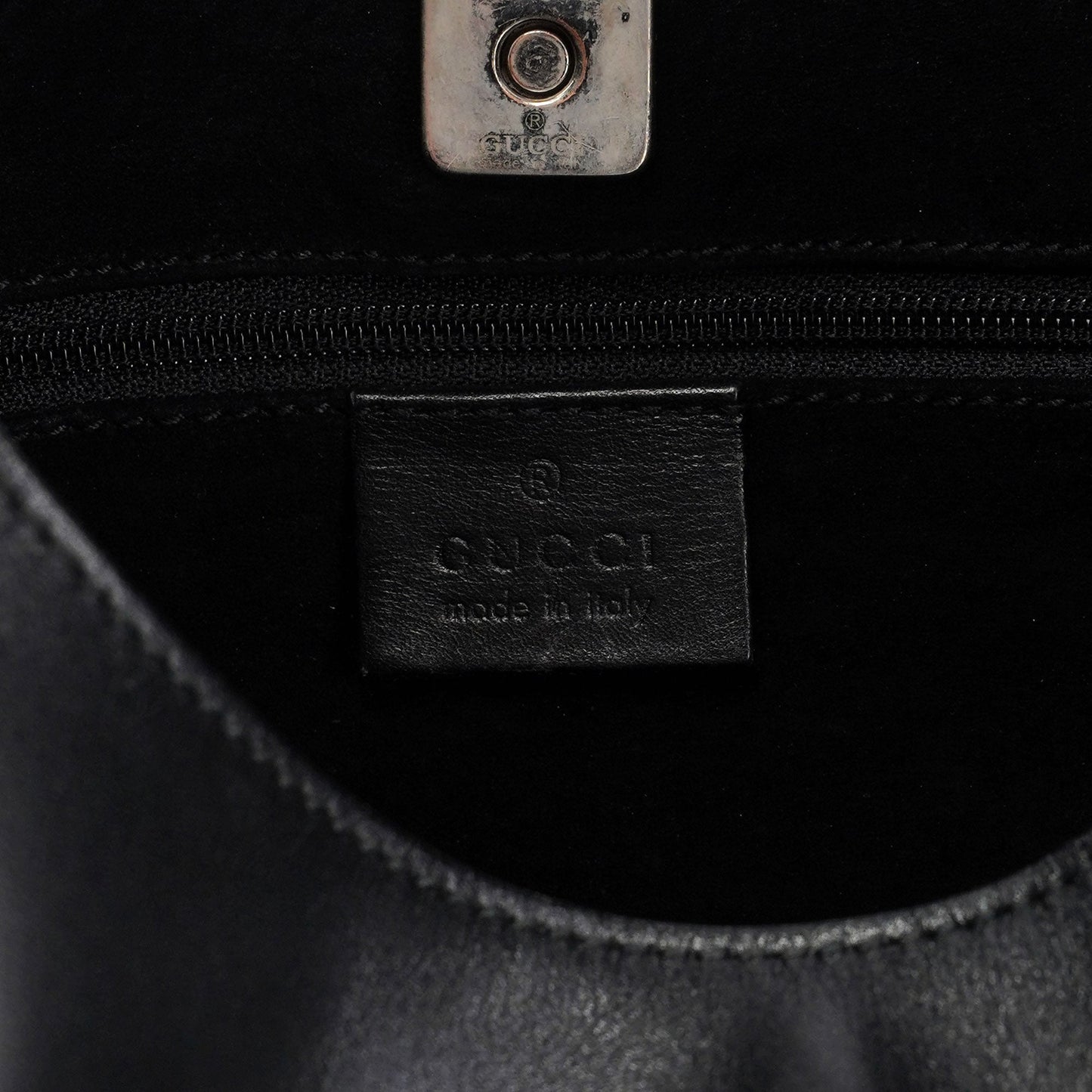 Black Leather Shoulder Bag