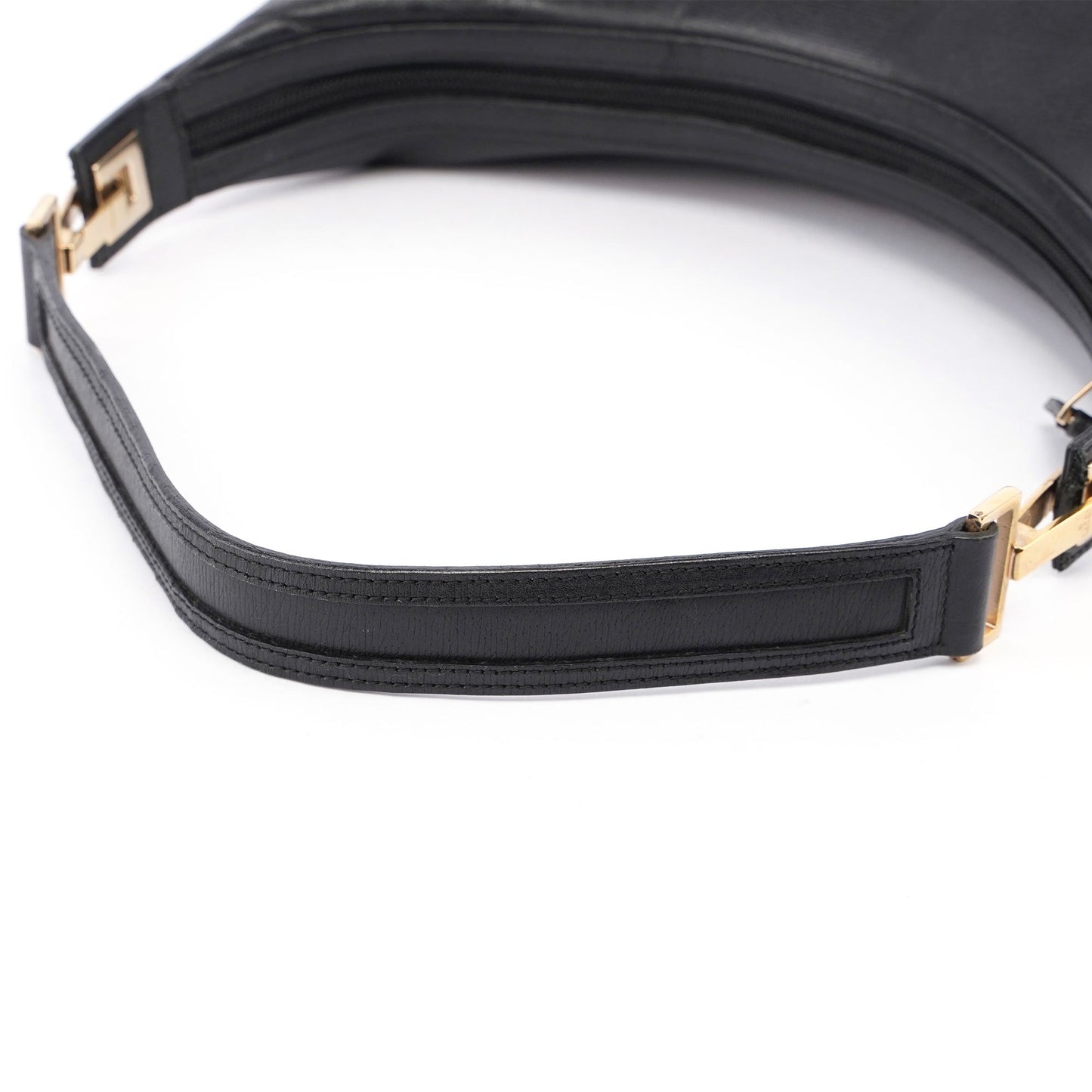 Black Leather Shoulder Bag Plaque