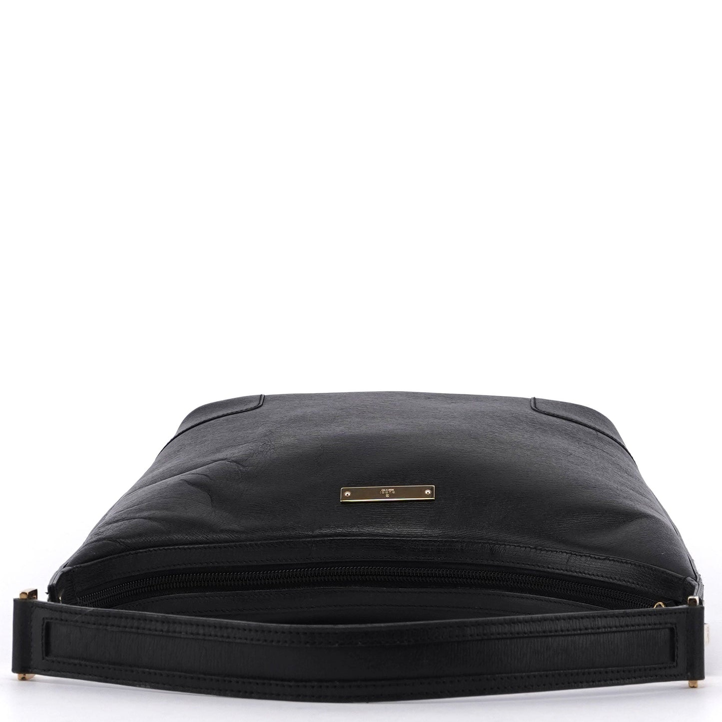 Black Leather Shoulder Bag Plaque