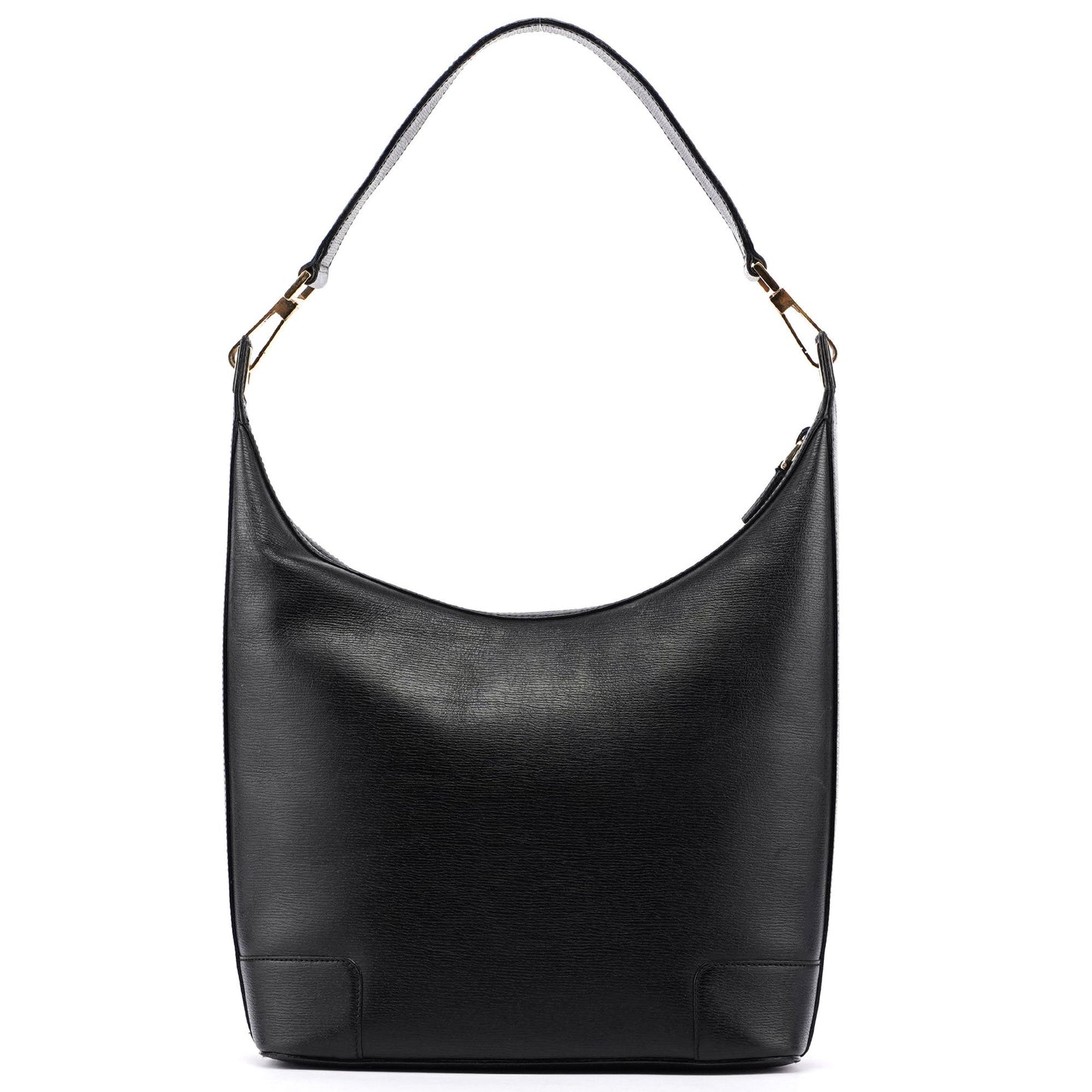 Black Leather Shoulder Bag Plaque