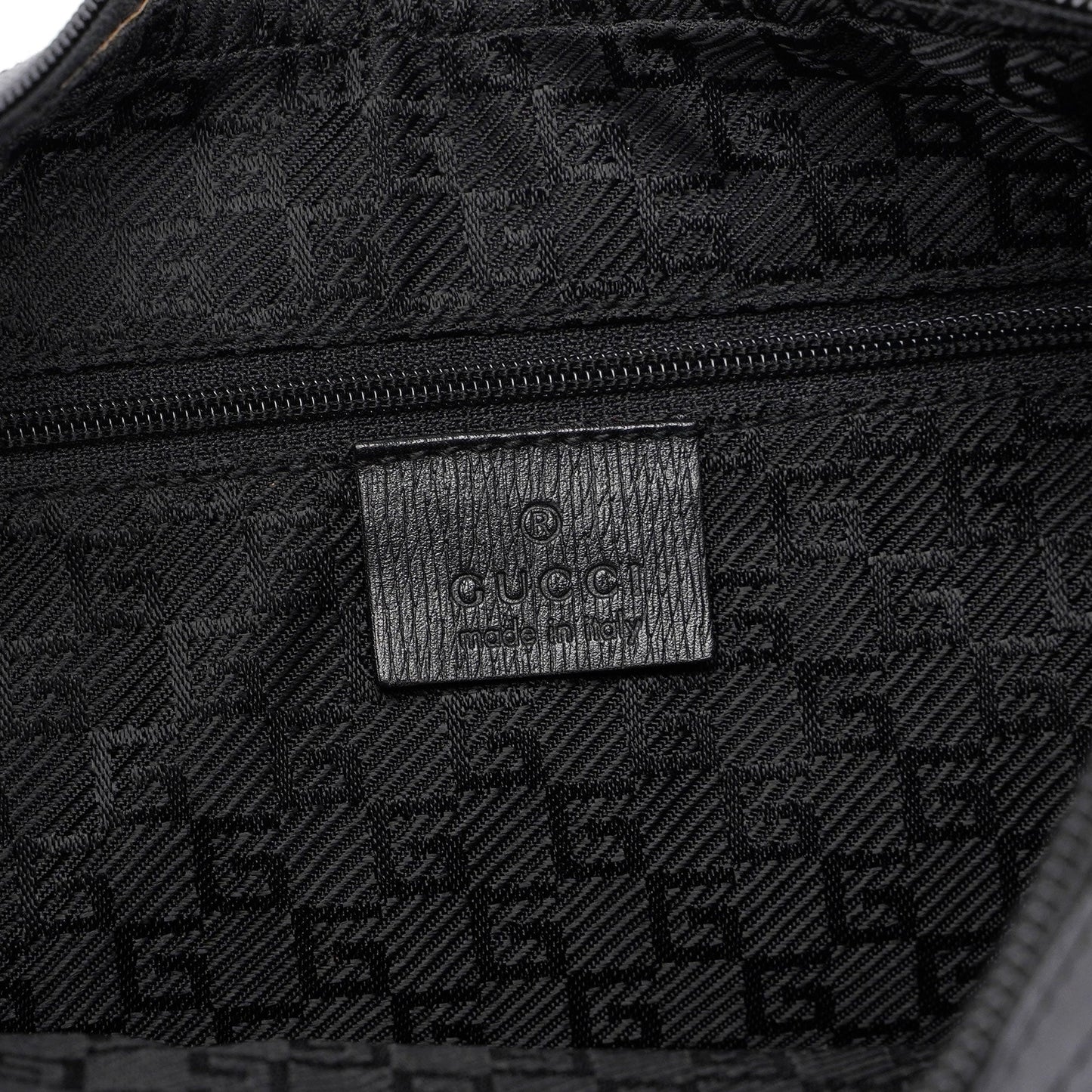 Black Leather Shoulder Bag Plaque