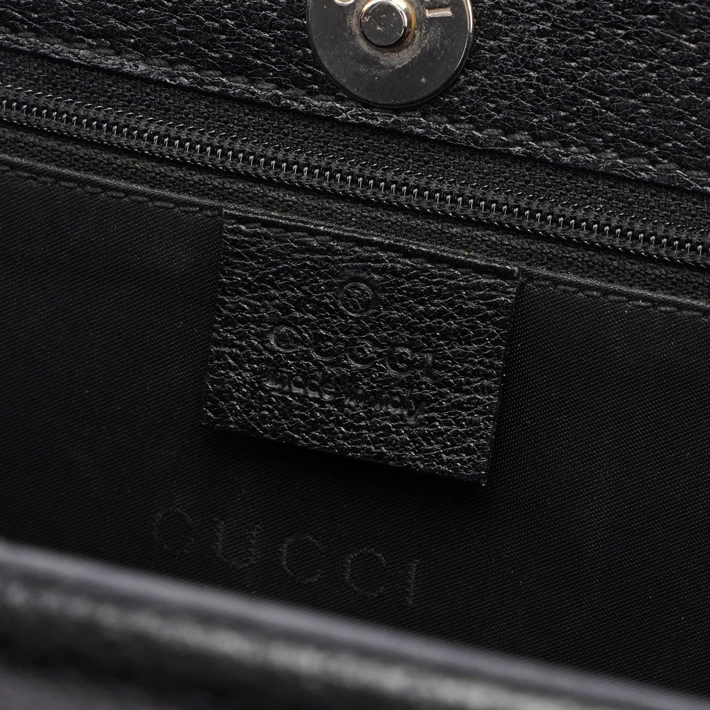 Black Leather Top Handle Bag