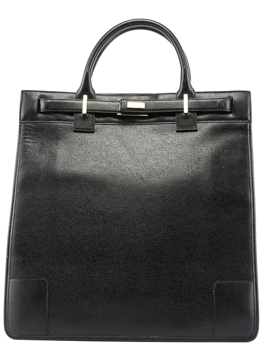 Black Leather Tote