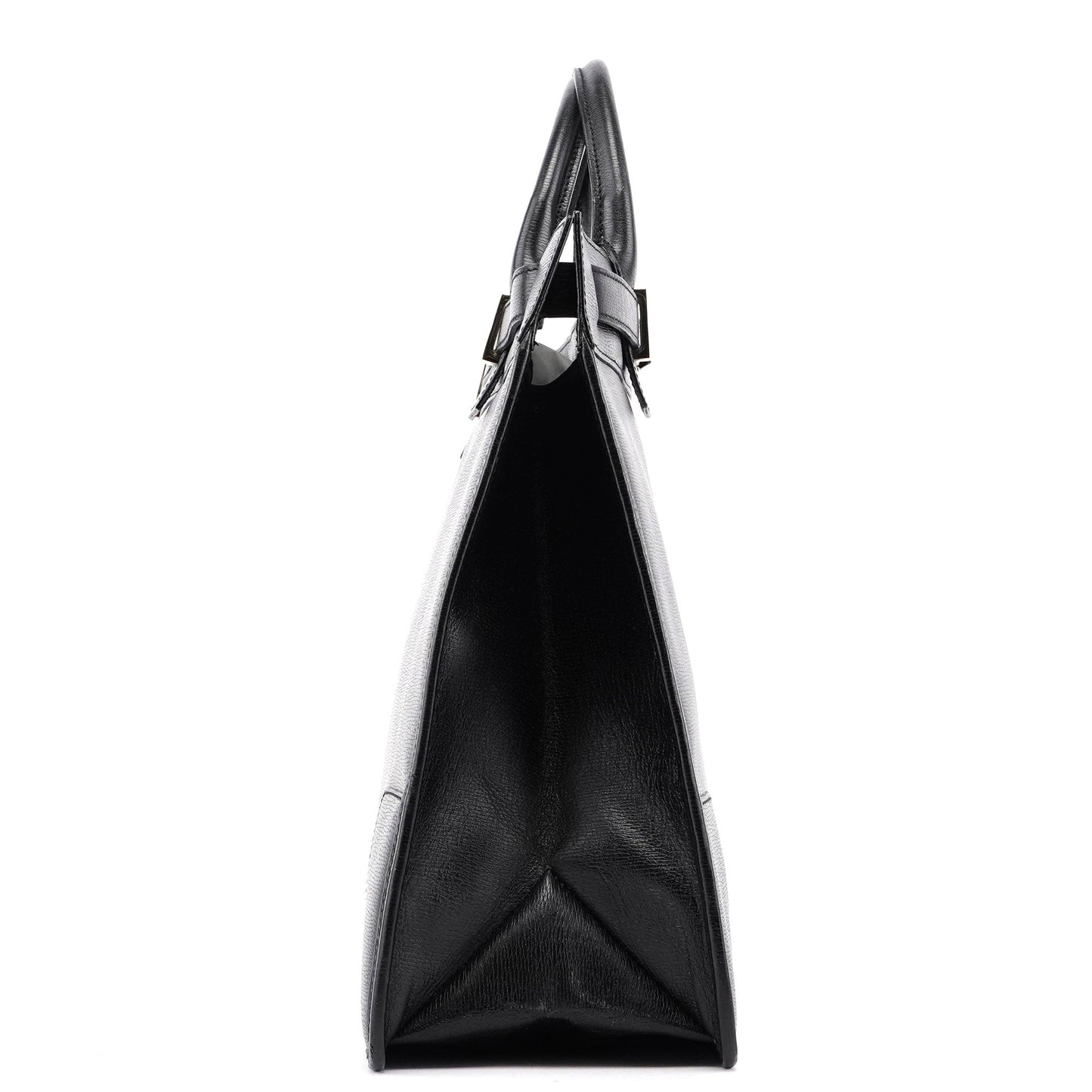 Black Leather Tote Bag