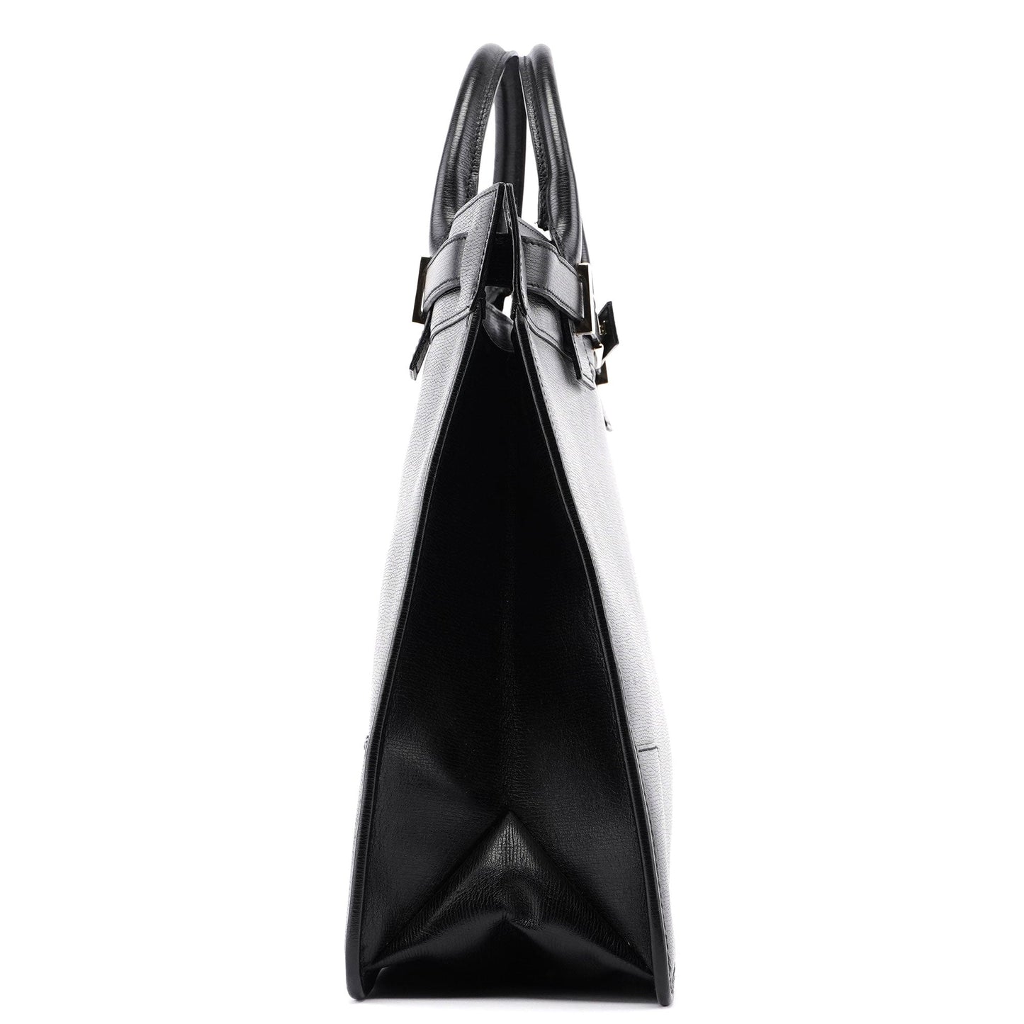 Black Leather Tote Bag