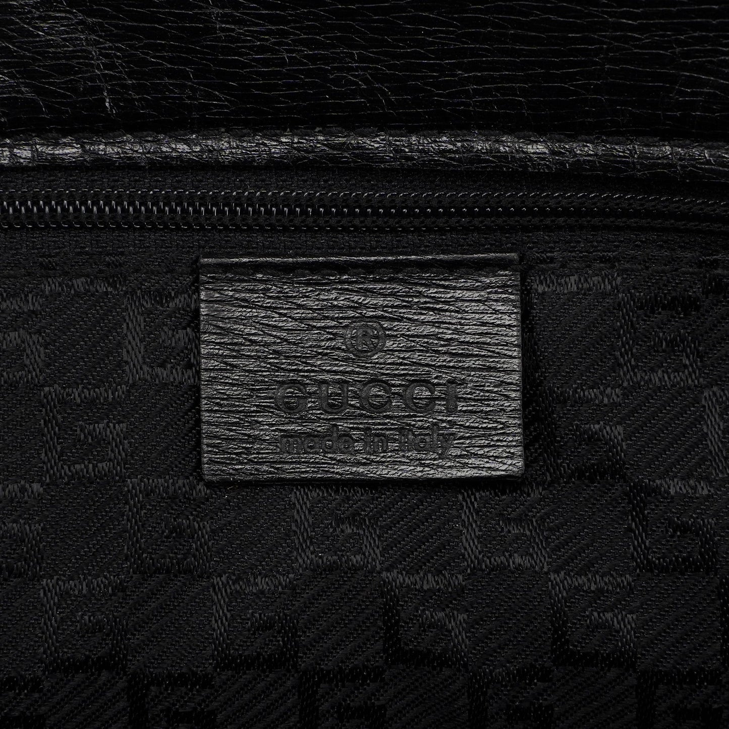 Black Leather Tote Bag