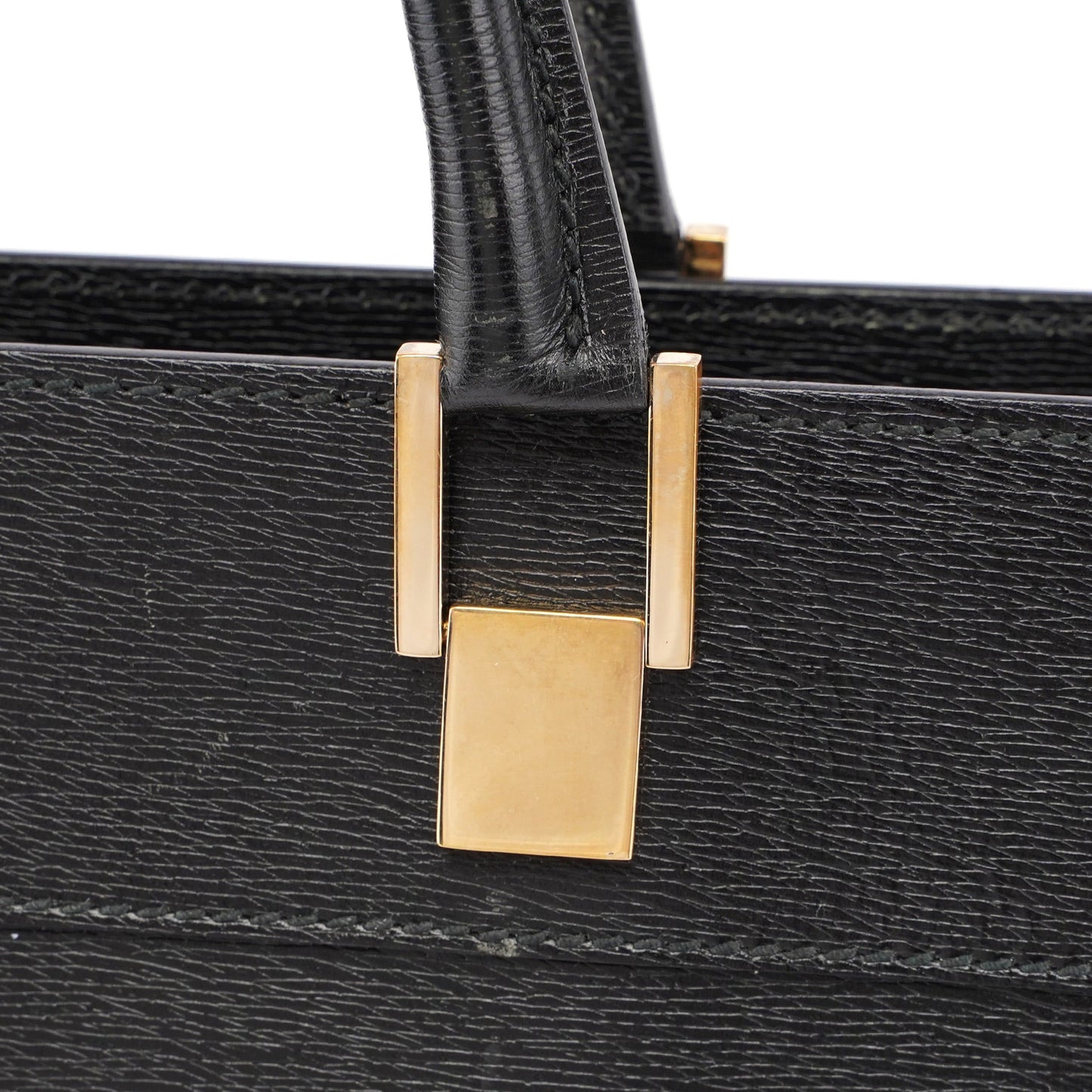 Black Leather Tote Bag