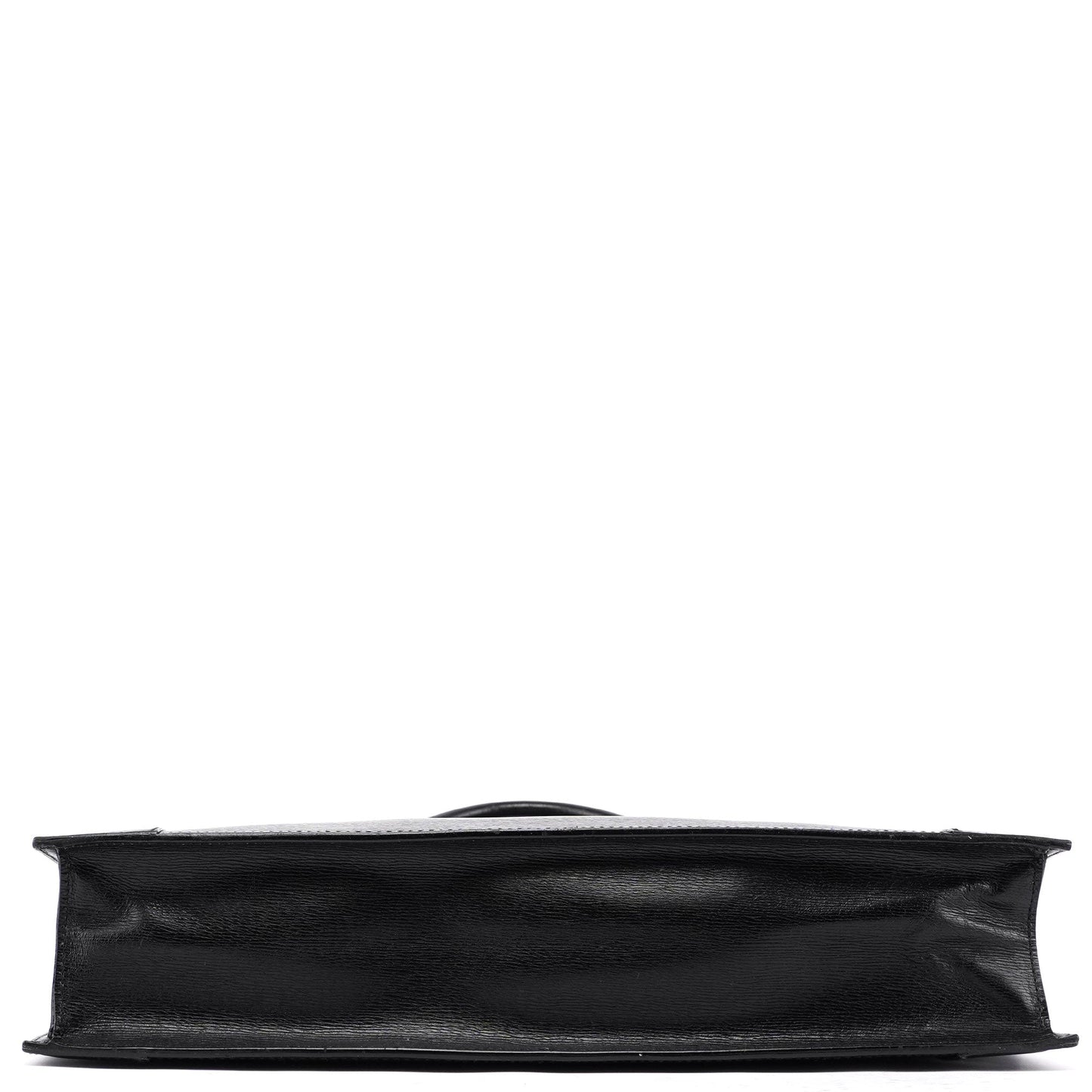 Black Leather Tote Bag