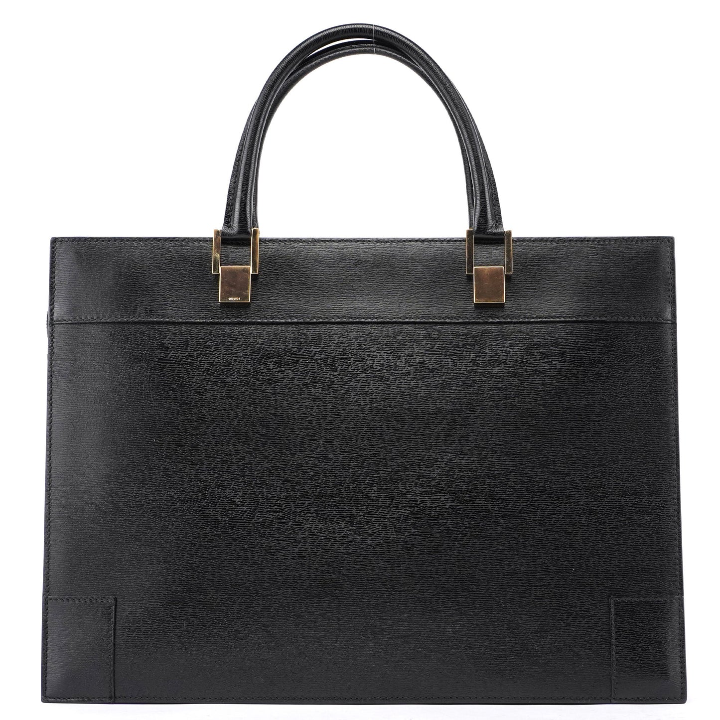 Black Leather Tote Bag