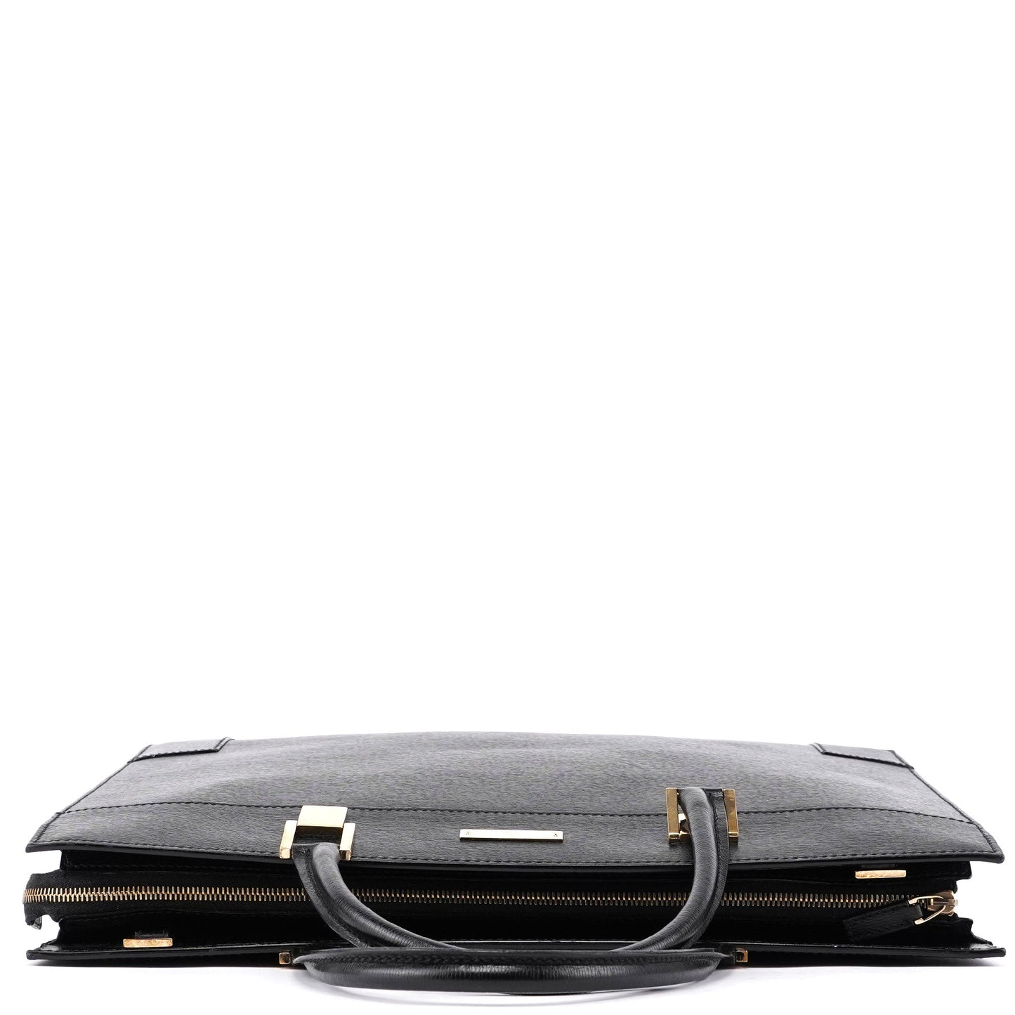 Black Leather Tote Bag