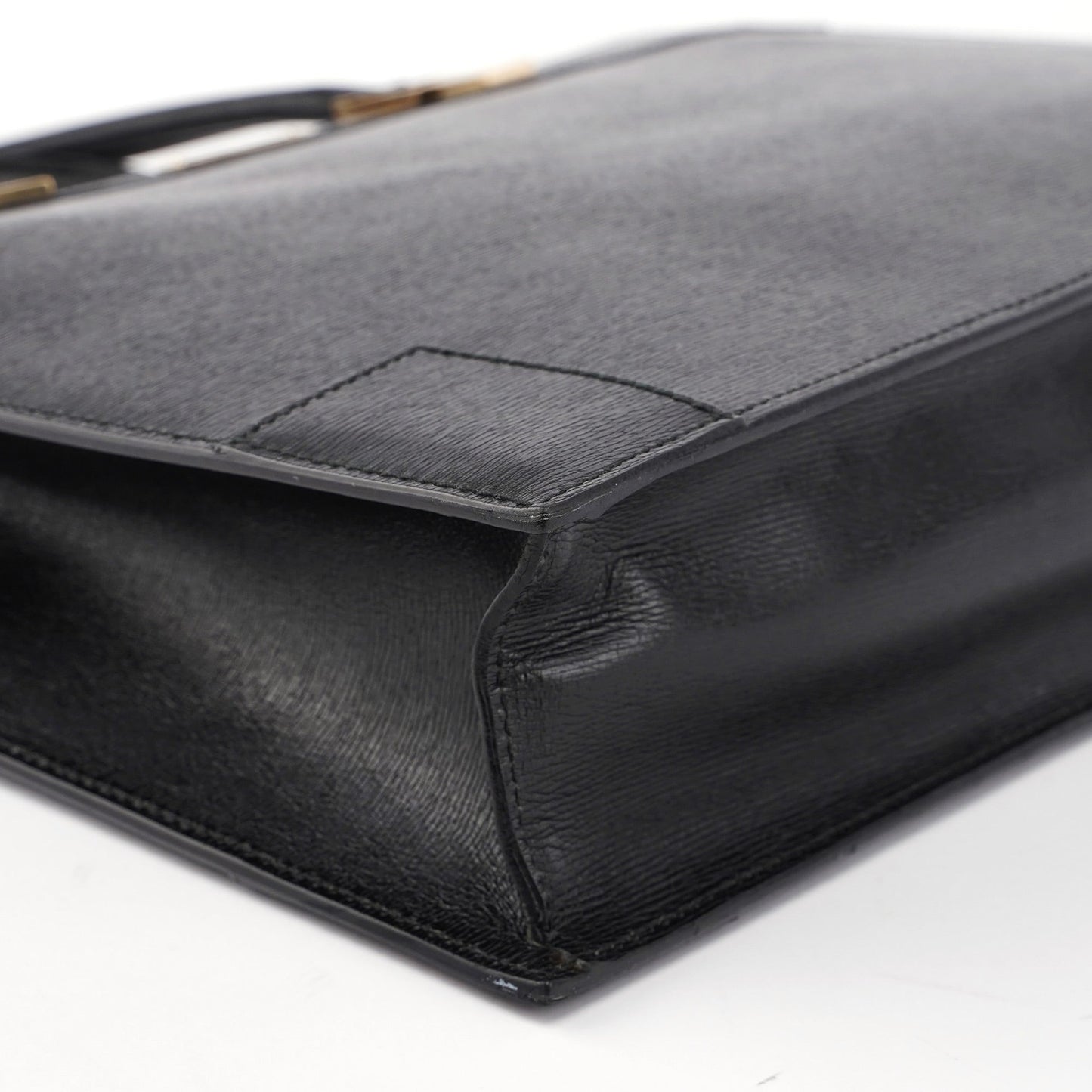 Black Leather Tote Bag