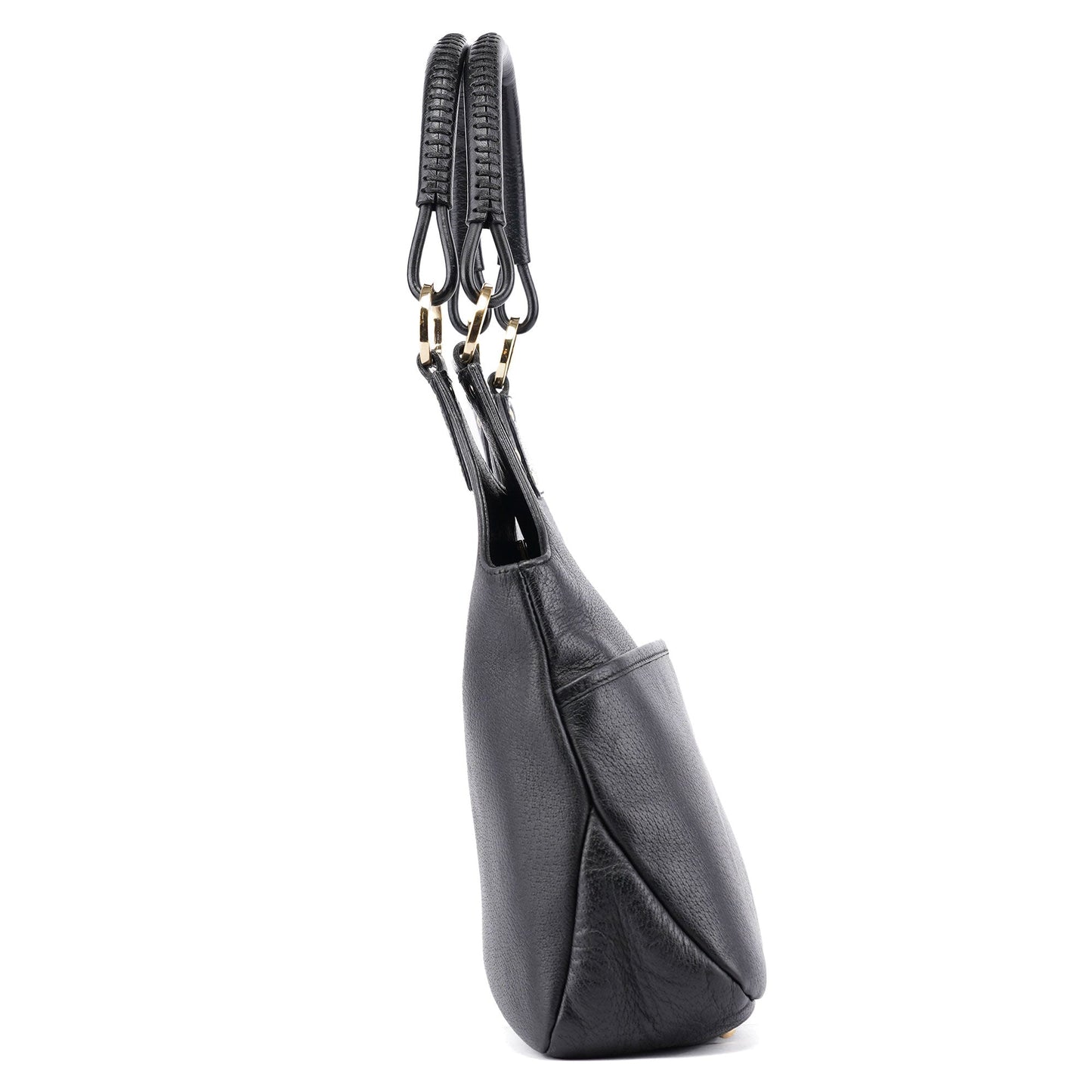 Black Leather Tote Bag