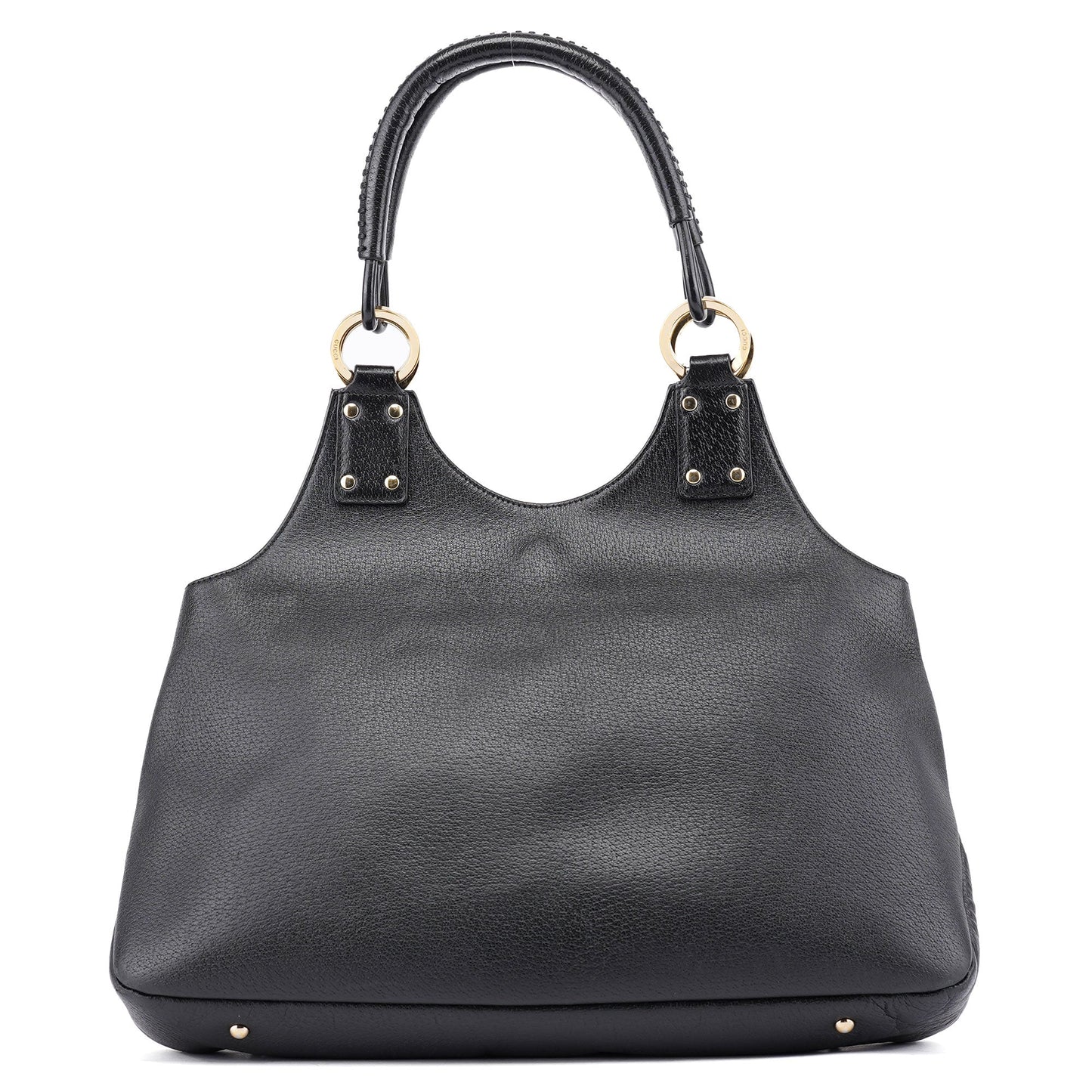 Black Leather Tote Bag
