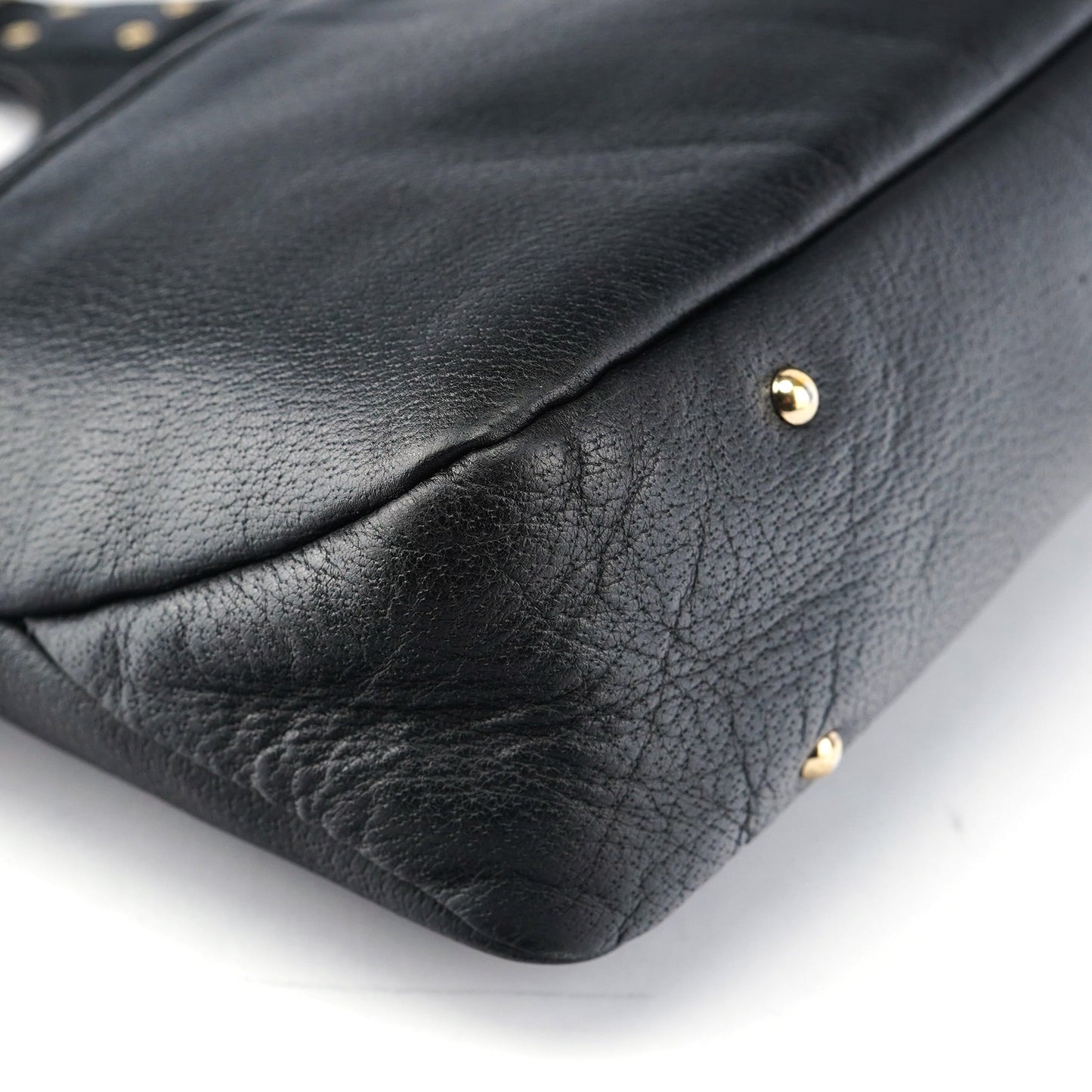 Black Leather Tote Bag