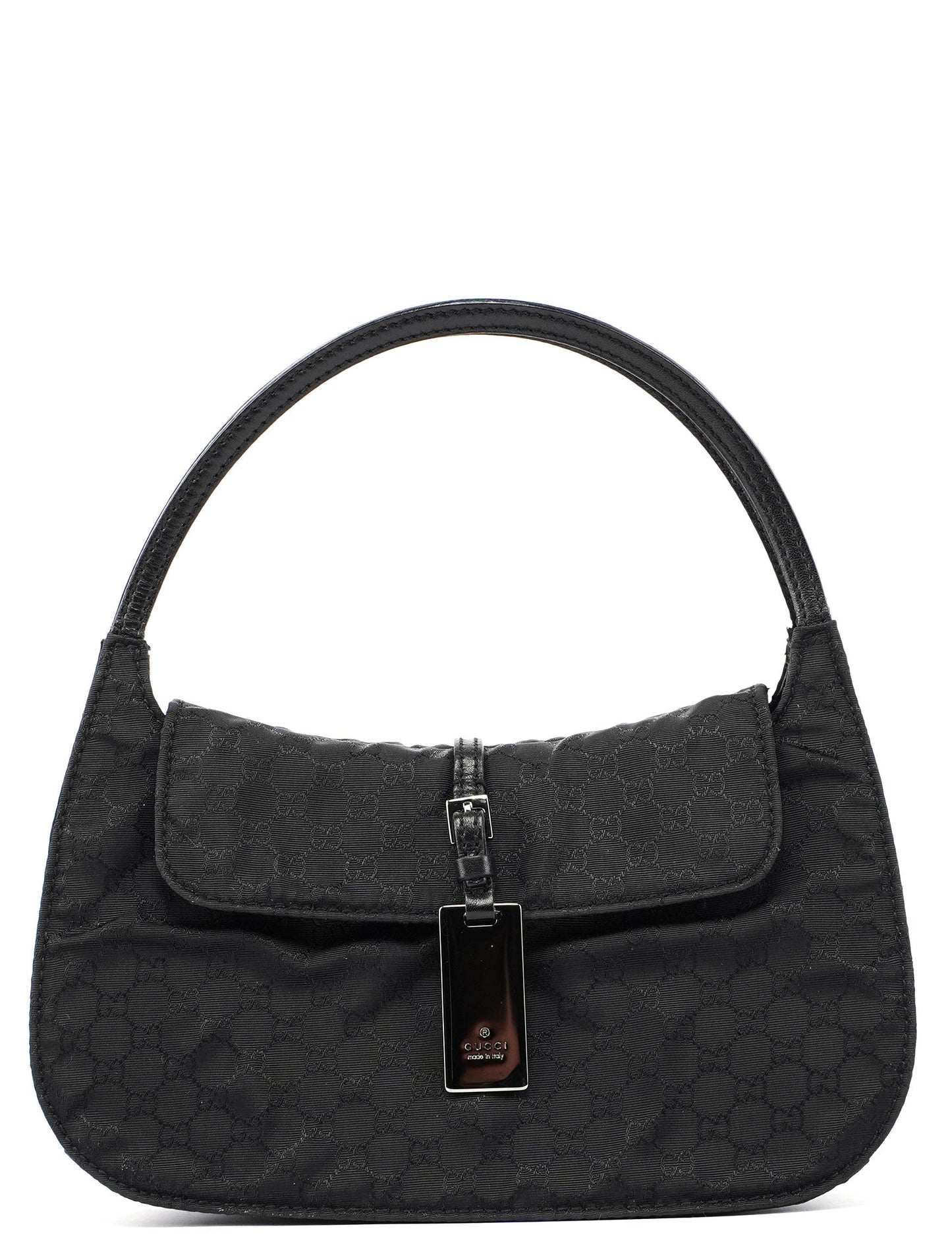 Black Micro GG Hobo Shoulder Bag