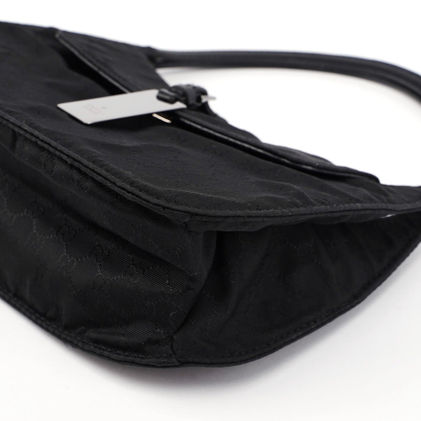 Black Micro GG Hobo Shoulder Bag