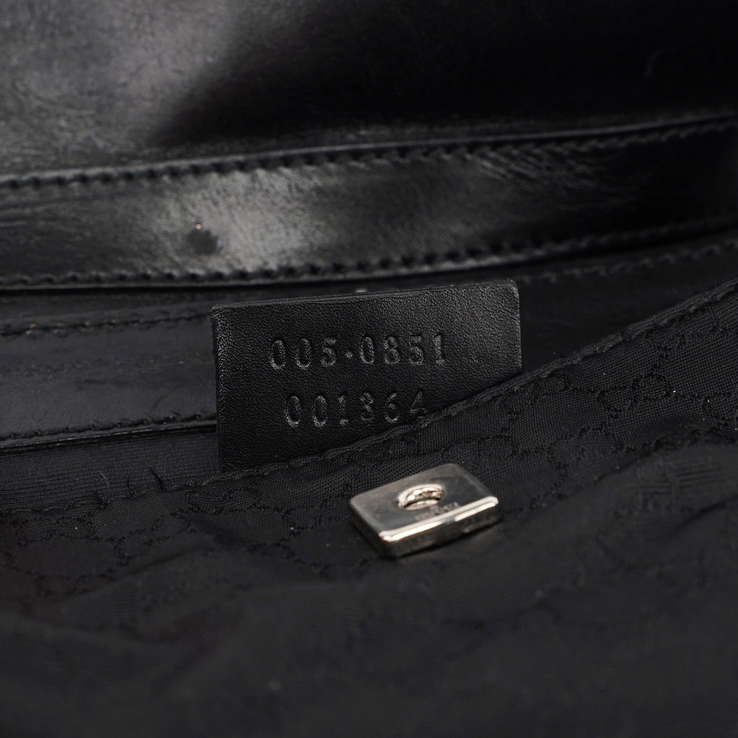 Black Micro GG Hobo Shoulder Bag