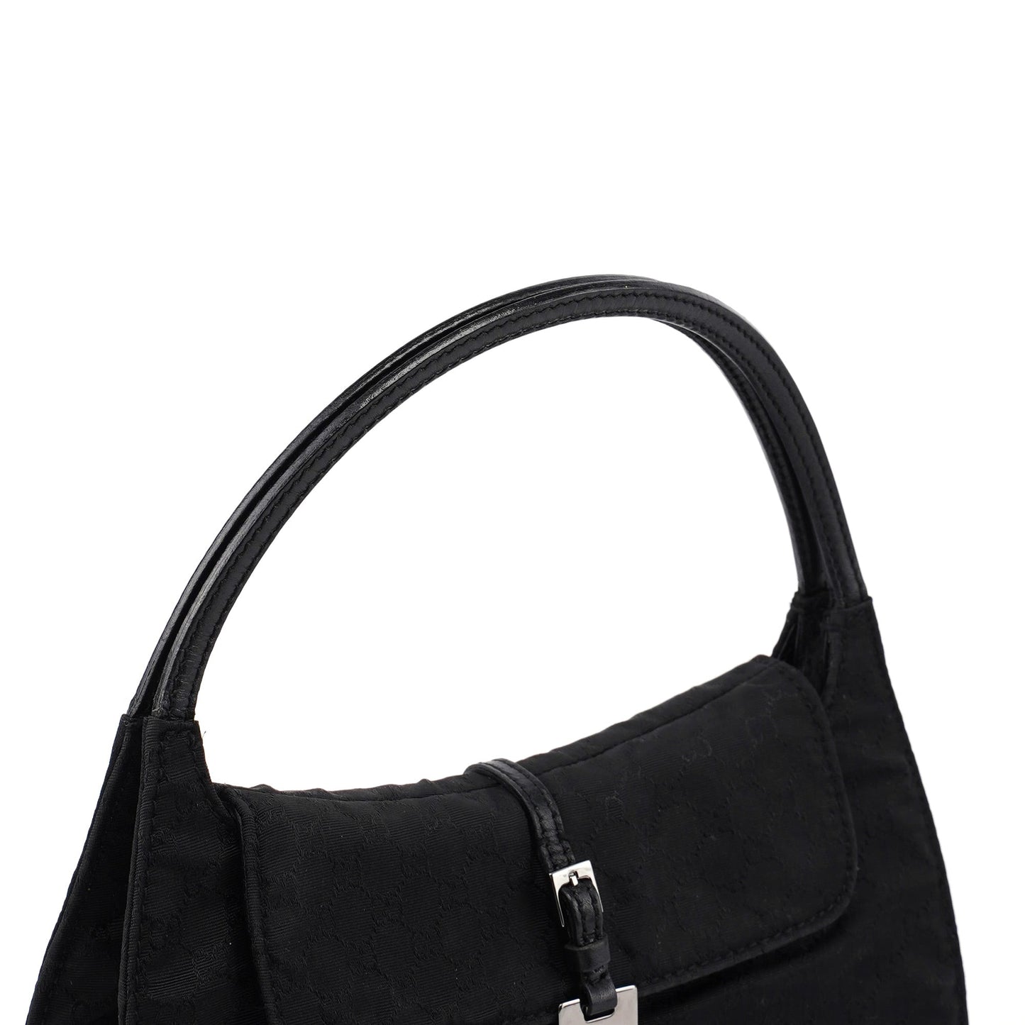 Black Micro GG Hobo Shoulder Bag
