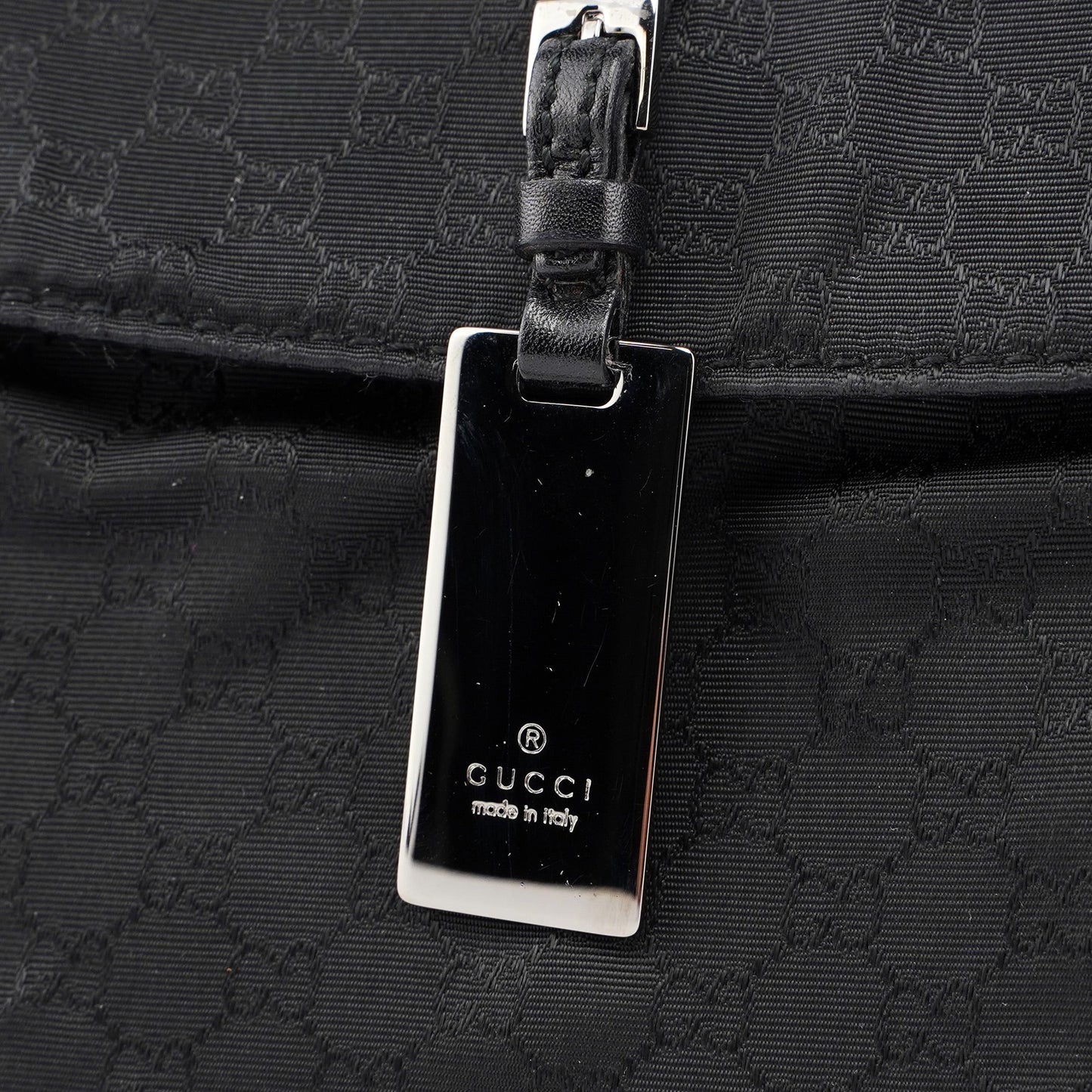 Black Micro GG Hobo Shoulder Bag