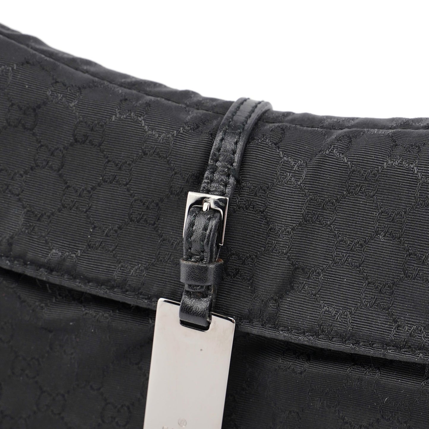 Black Micro GG Hobo Shoulder Bag