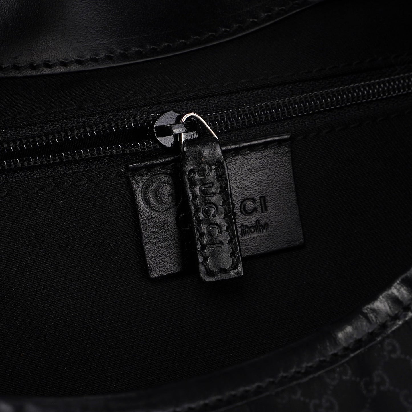 Black Micro GG Jackie Shoulder Bag