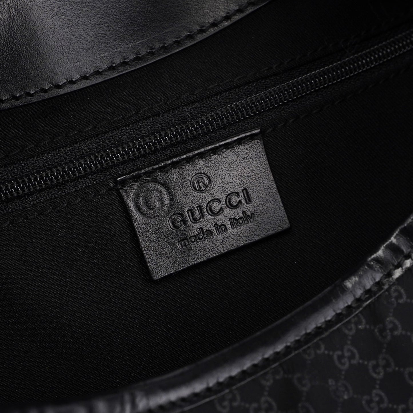 Black Micro GG Jackie Shoulder Bag