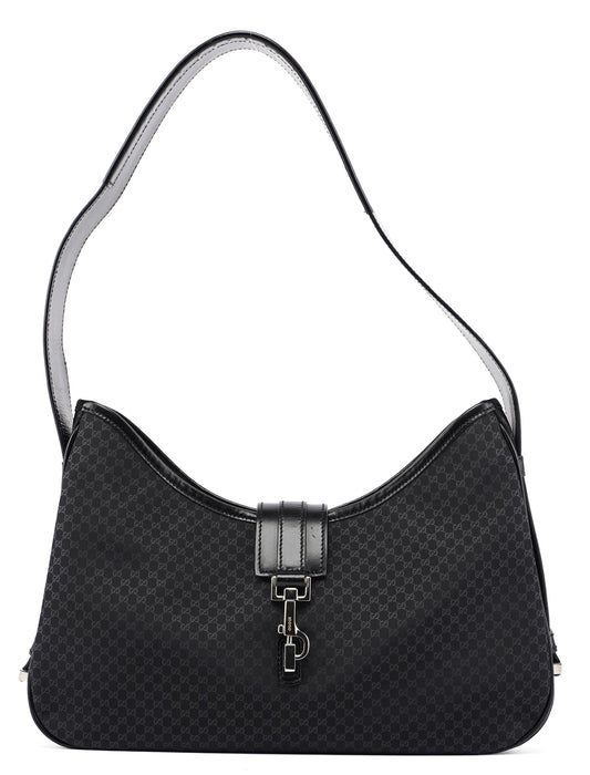 Black Micro GG Jackie Shoulder Bag