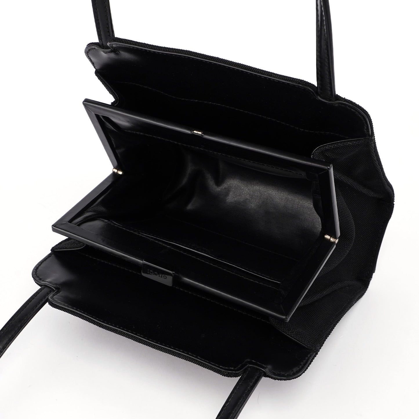 Black Nylon Square G Handbag