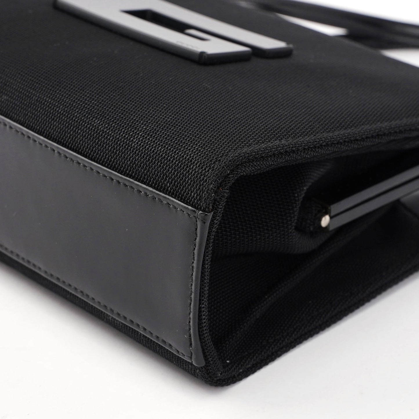 Black Nylon Square G Handbag