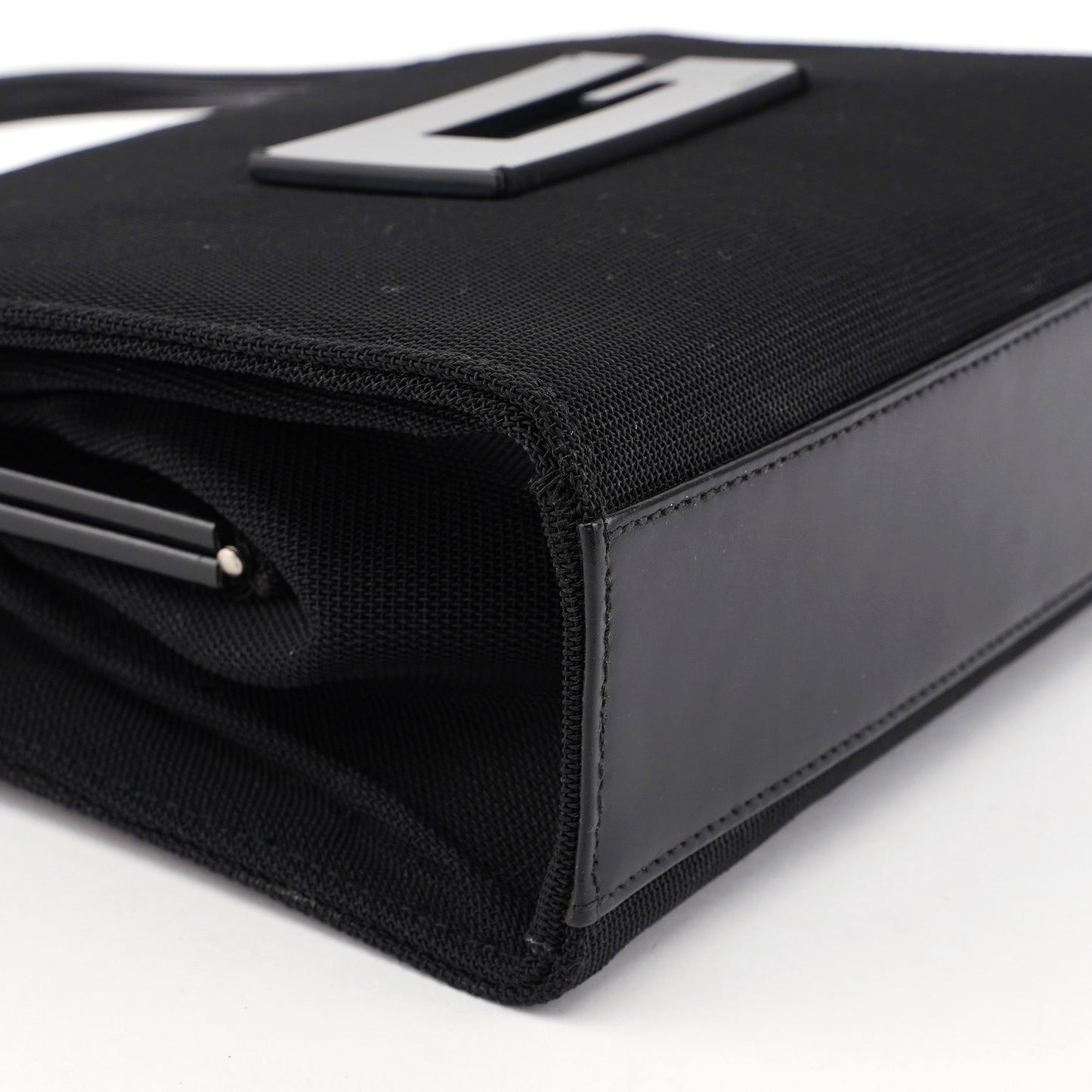 Black Nylon Square G Handbag