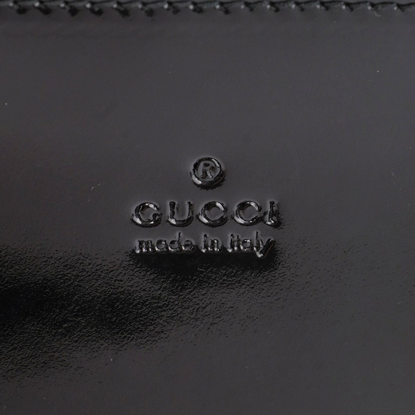 Black Patent Leather Bamboo Tote