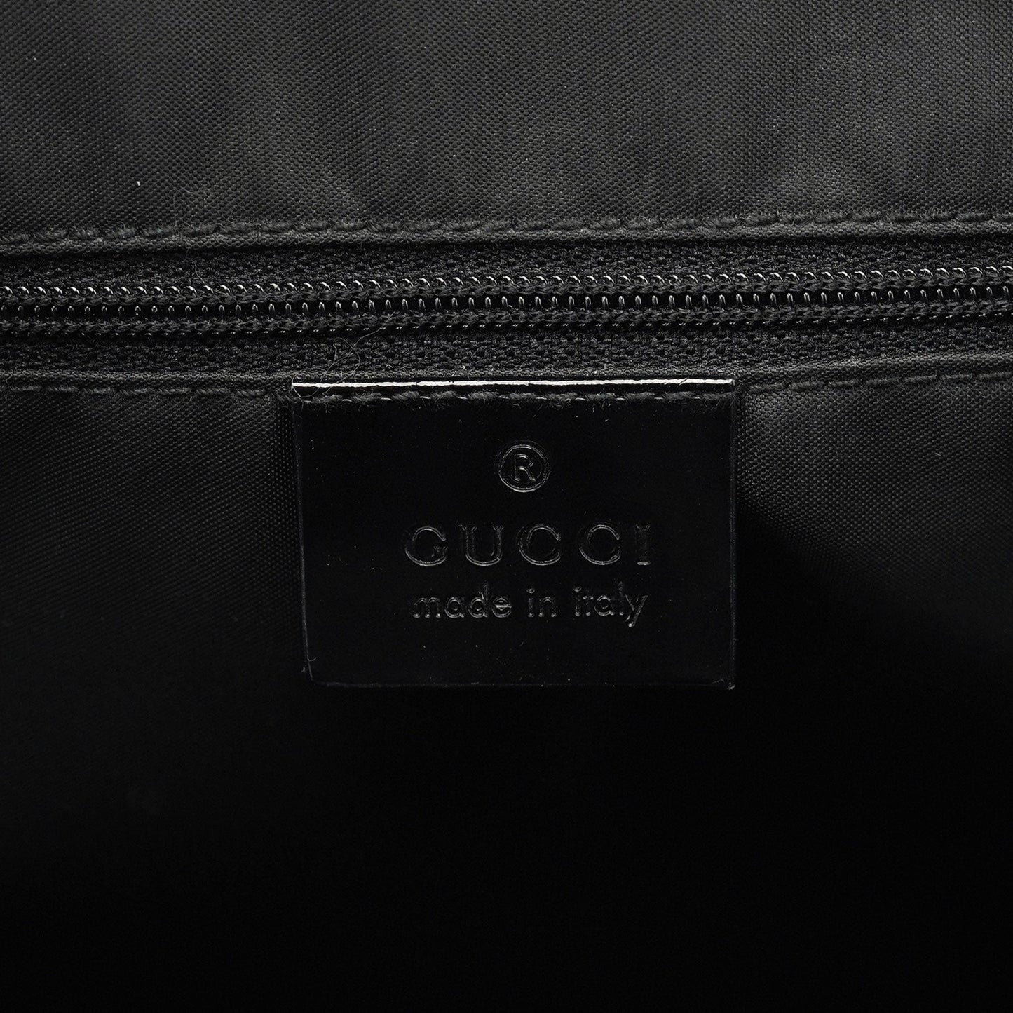 Black Patent Leather Bamboo Tote Bag