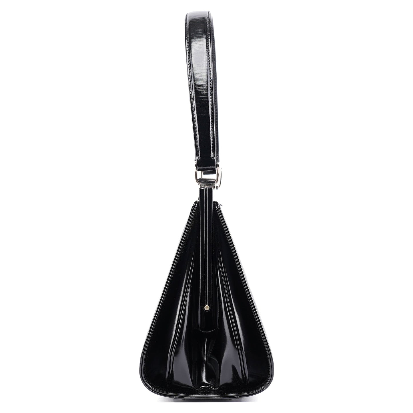 Black Patent Leather Clutch Shoulder Bag