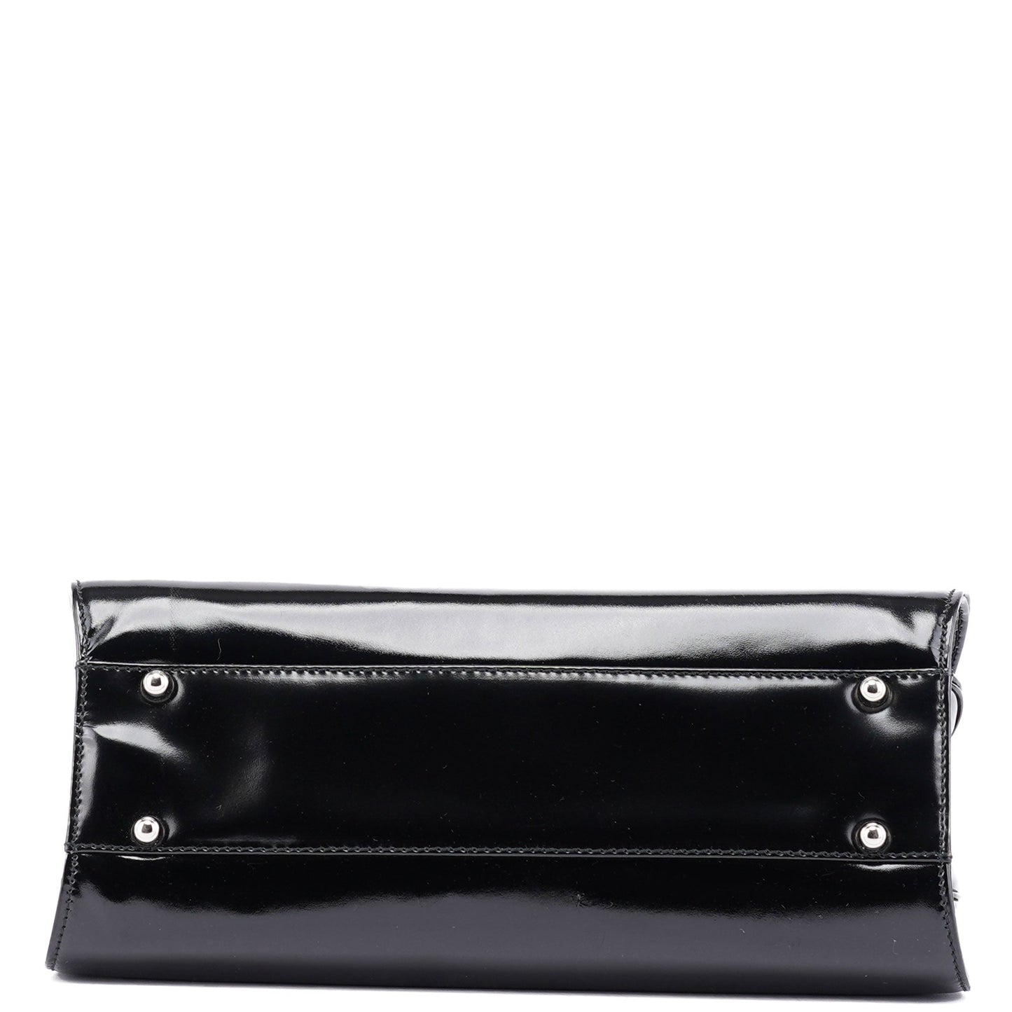 Black Patent Leather Clutch Shoulder Bag