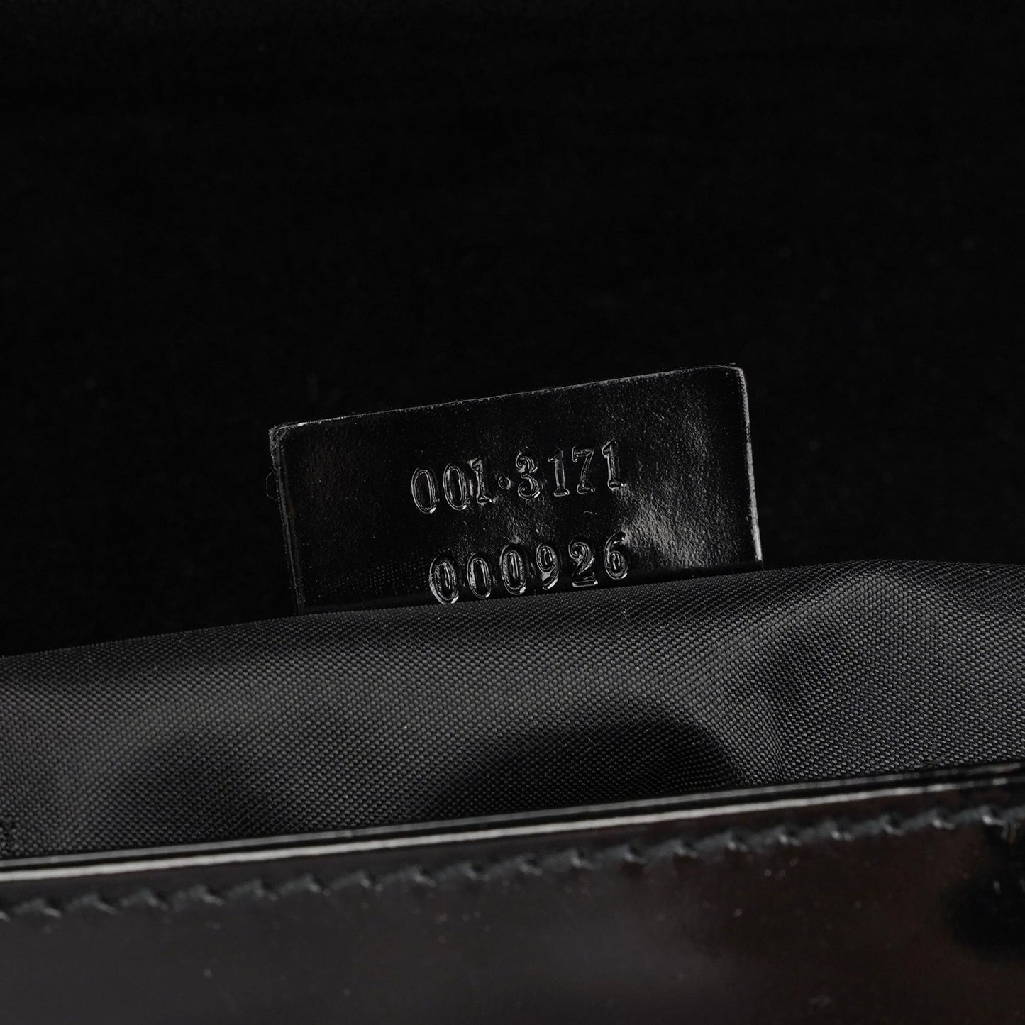 Black Patent Leather Flap Shoulder Bag