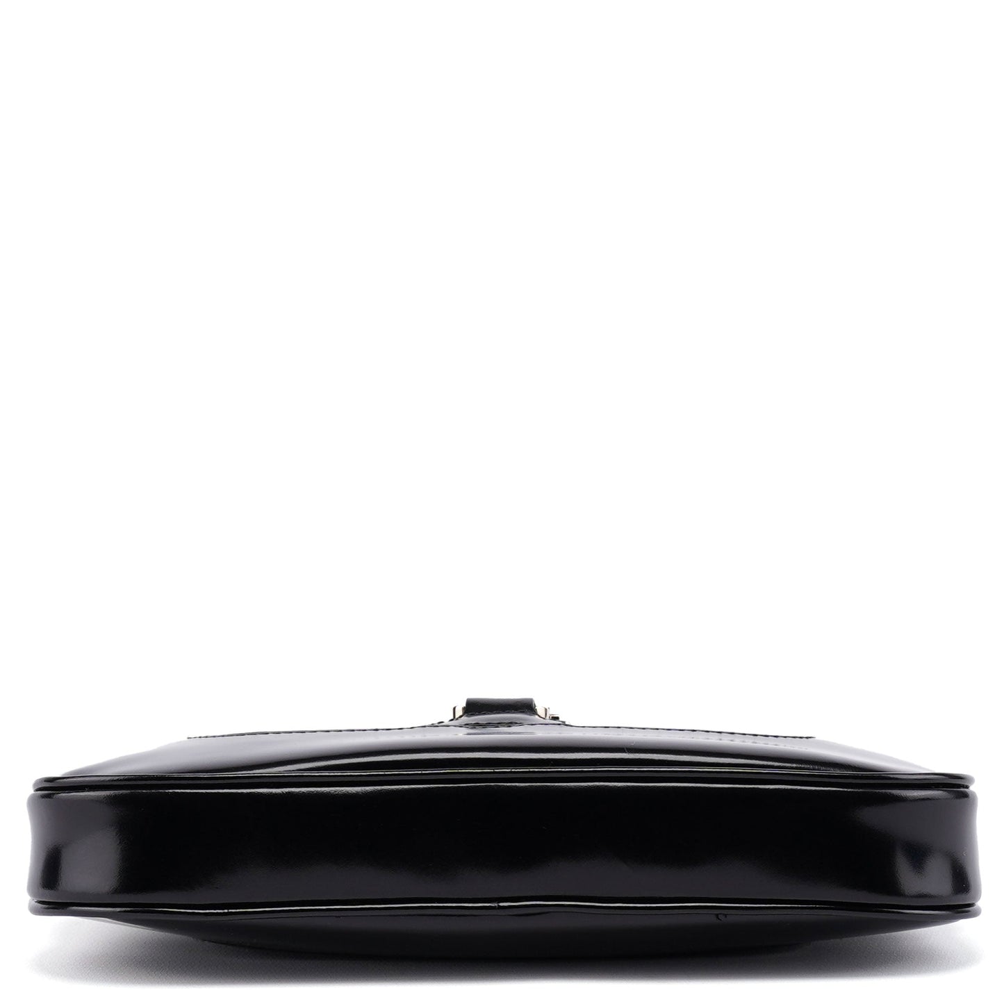 Black Patent Leather Jackie Shoulder Bag
