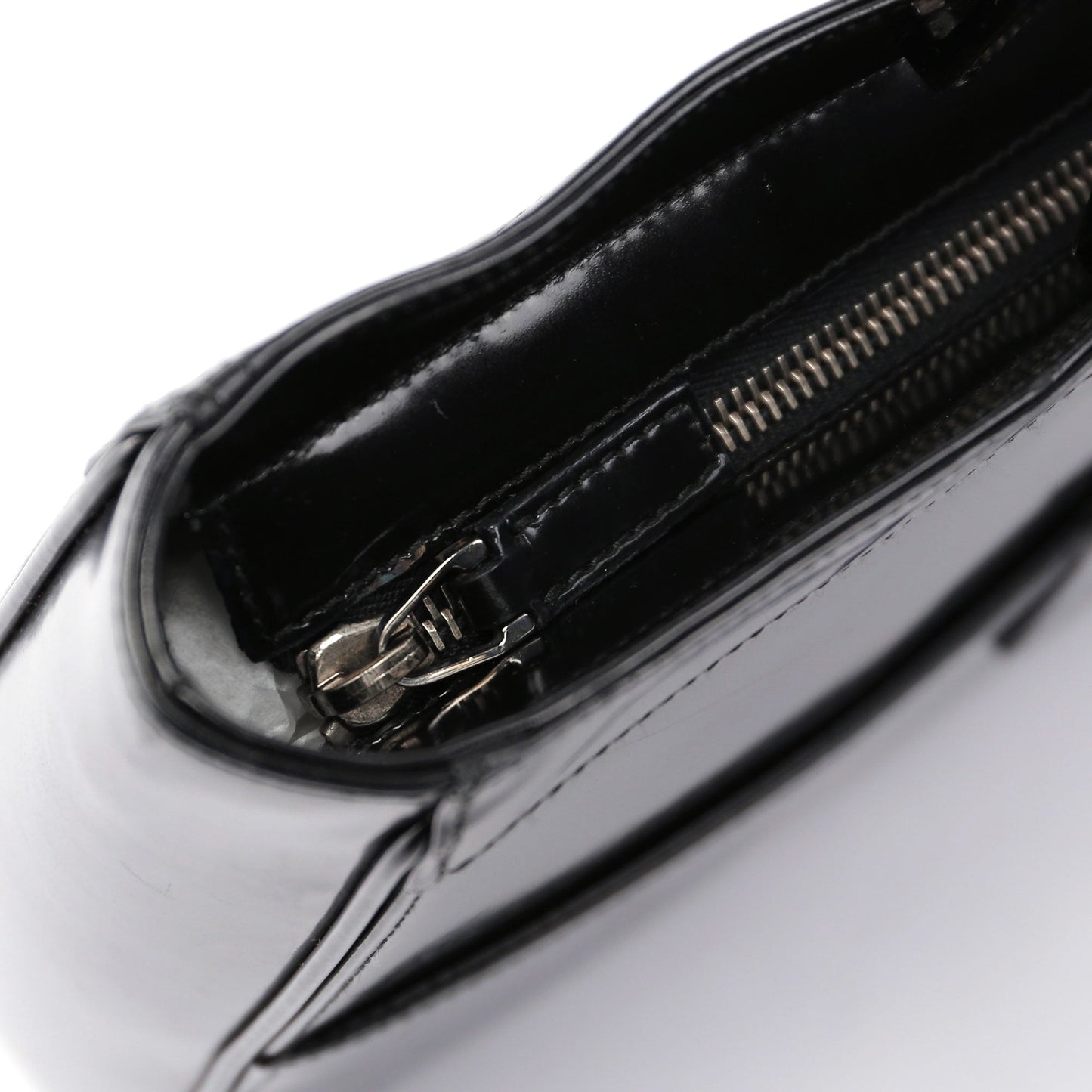 Black Patent Leather Jackie Tote