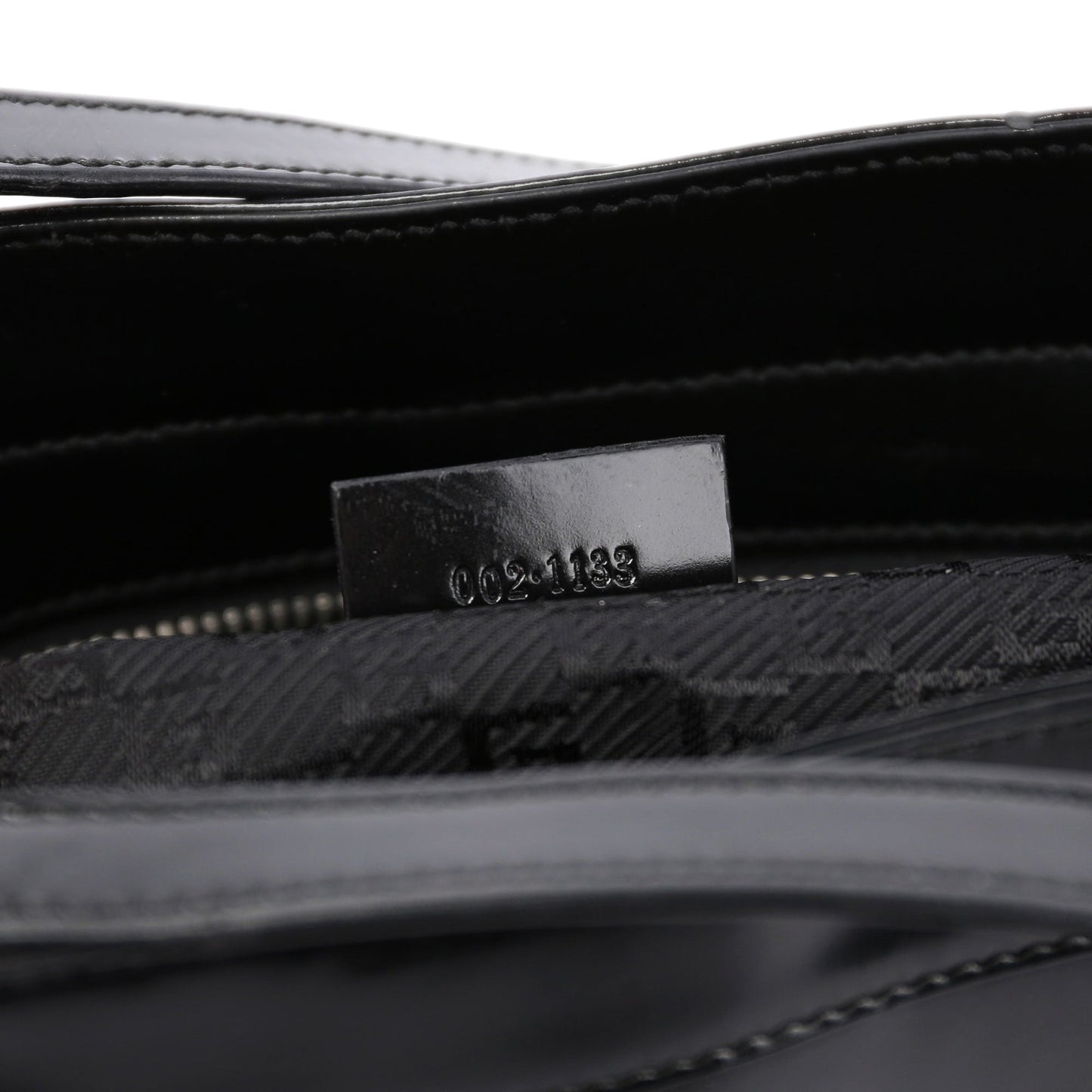 Black Patent Leather Jackie Tote