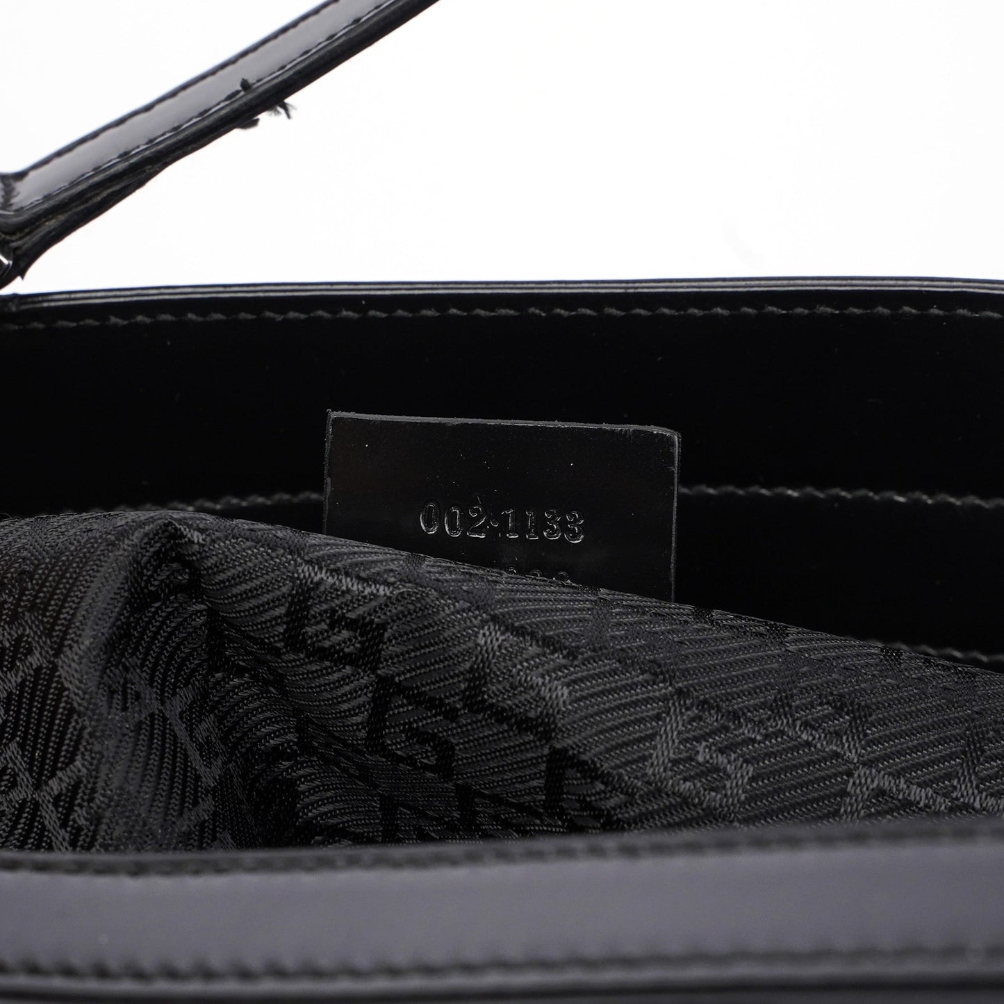 Black Patent Leather Jackie Tote