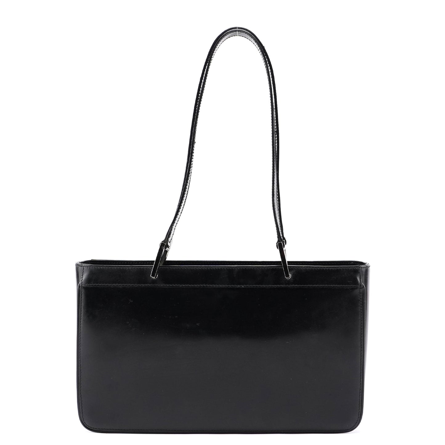 Black Patent Leather Jackie Tote
