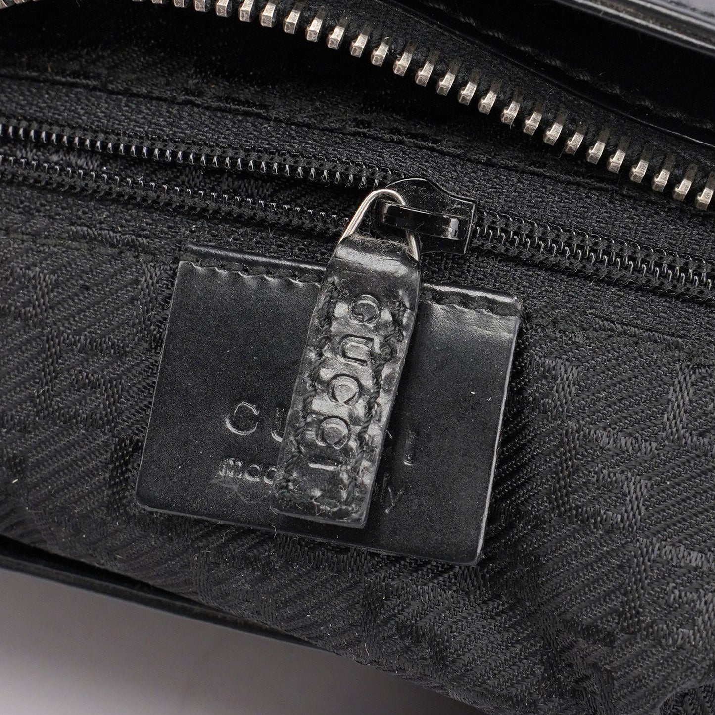 Black Patent Leather Jackie Tote