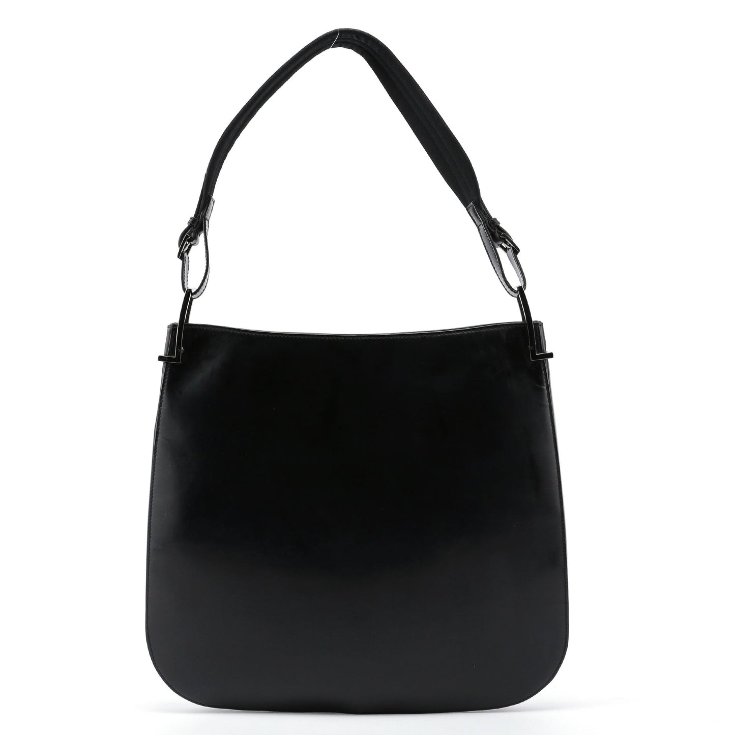 Black Patent Leather Shoulder Bag