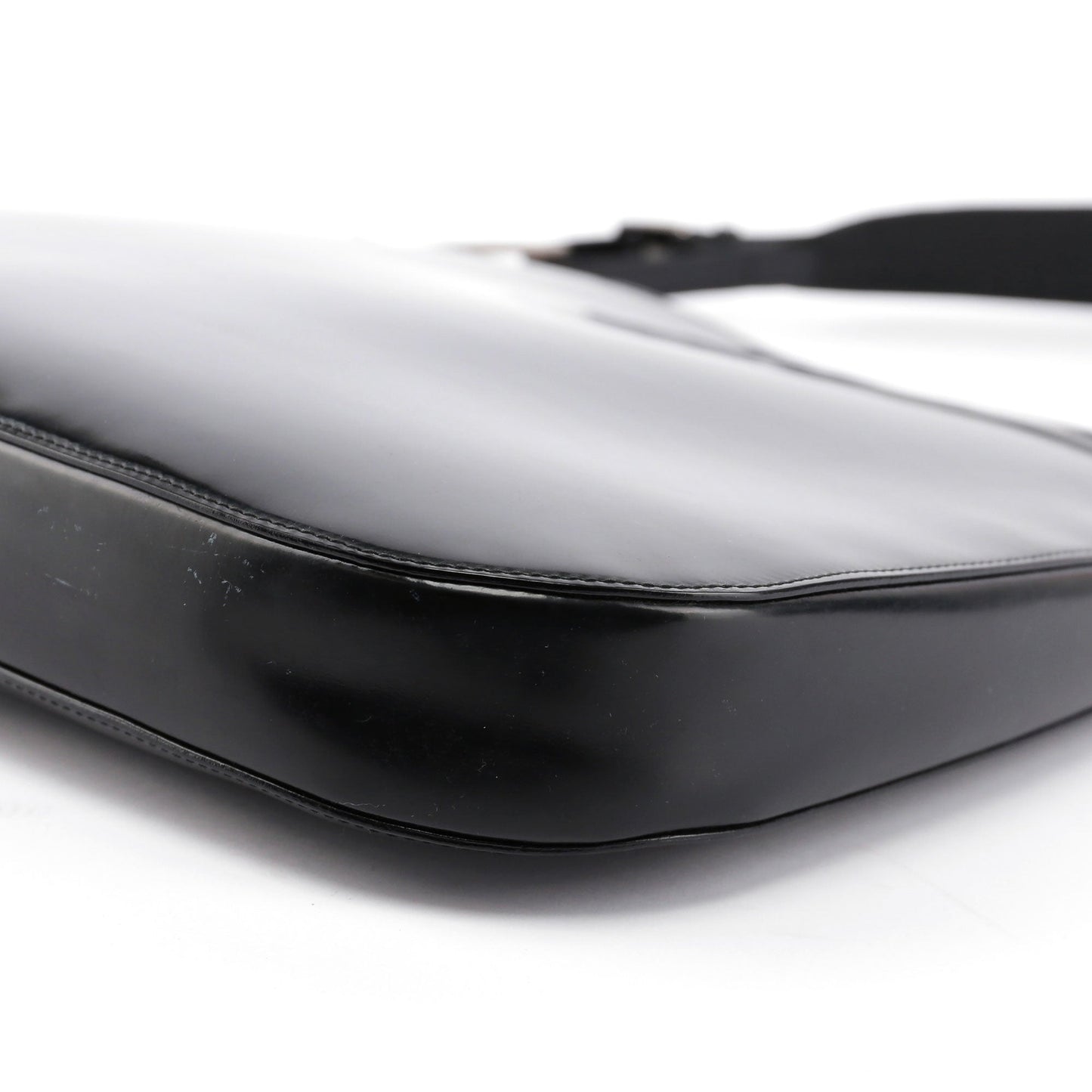 Black Patent Leather Shoulder Bag