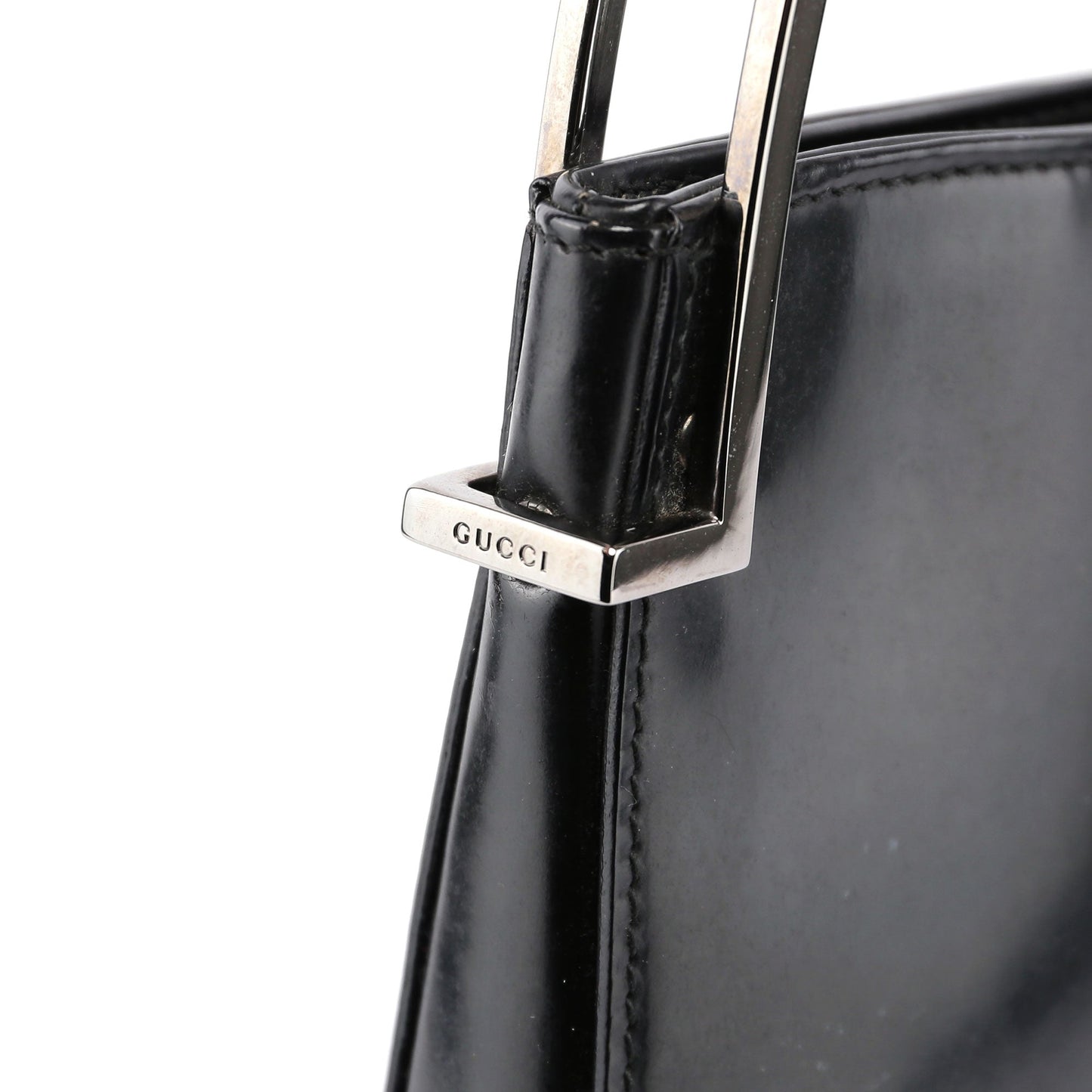 Black Patent Leather Shoulder Bag