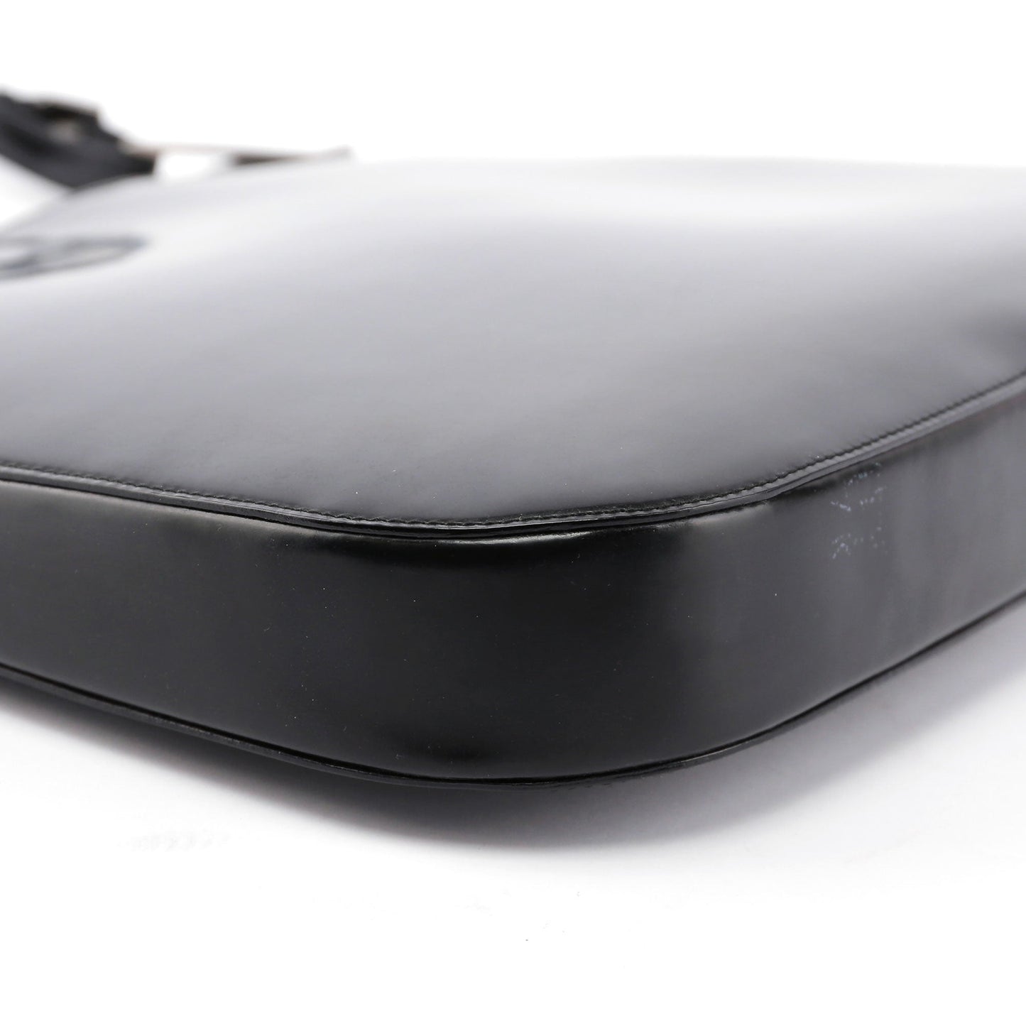 Black Patent Leather Shoulder Bag