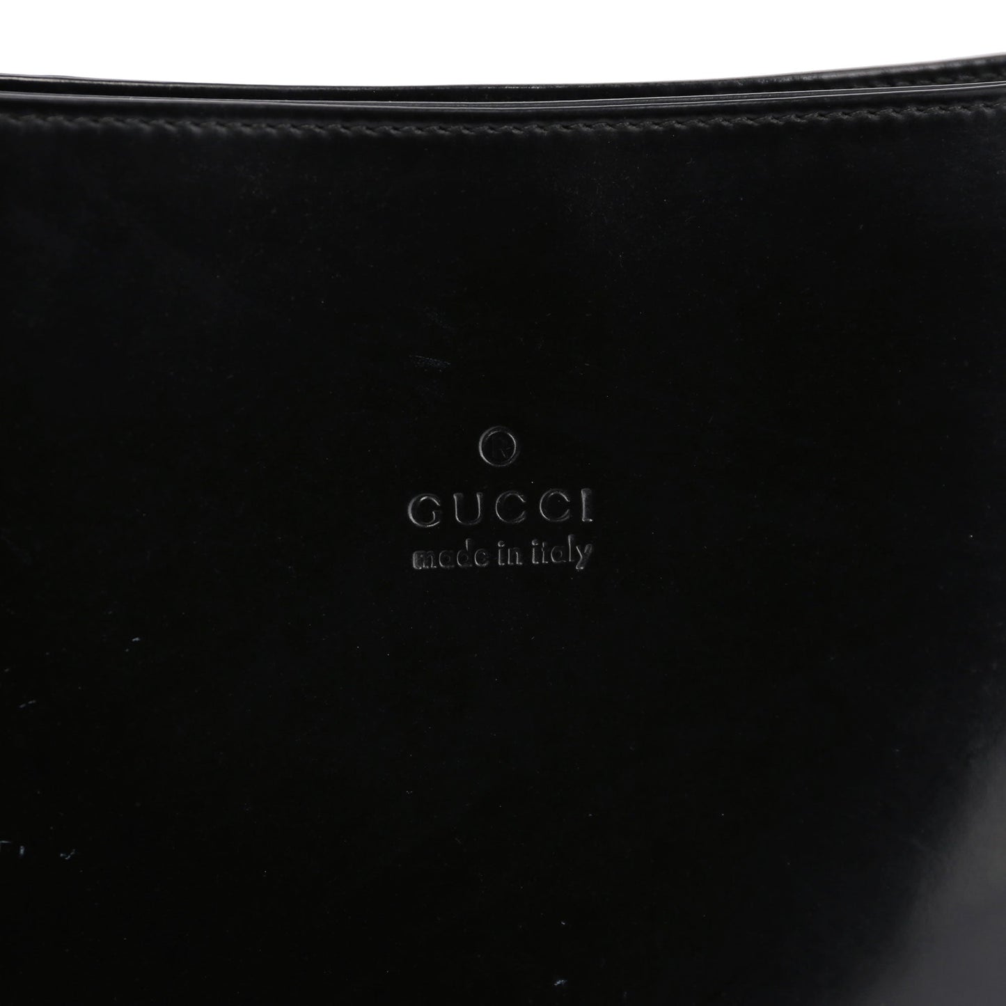 Black Patent Leather Shoulder Bag